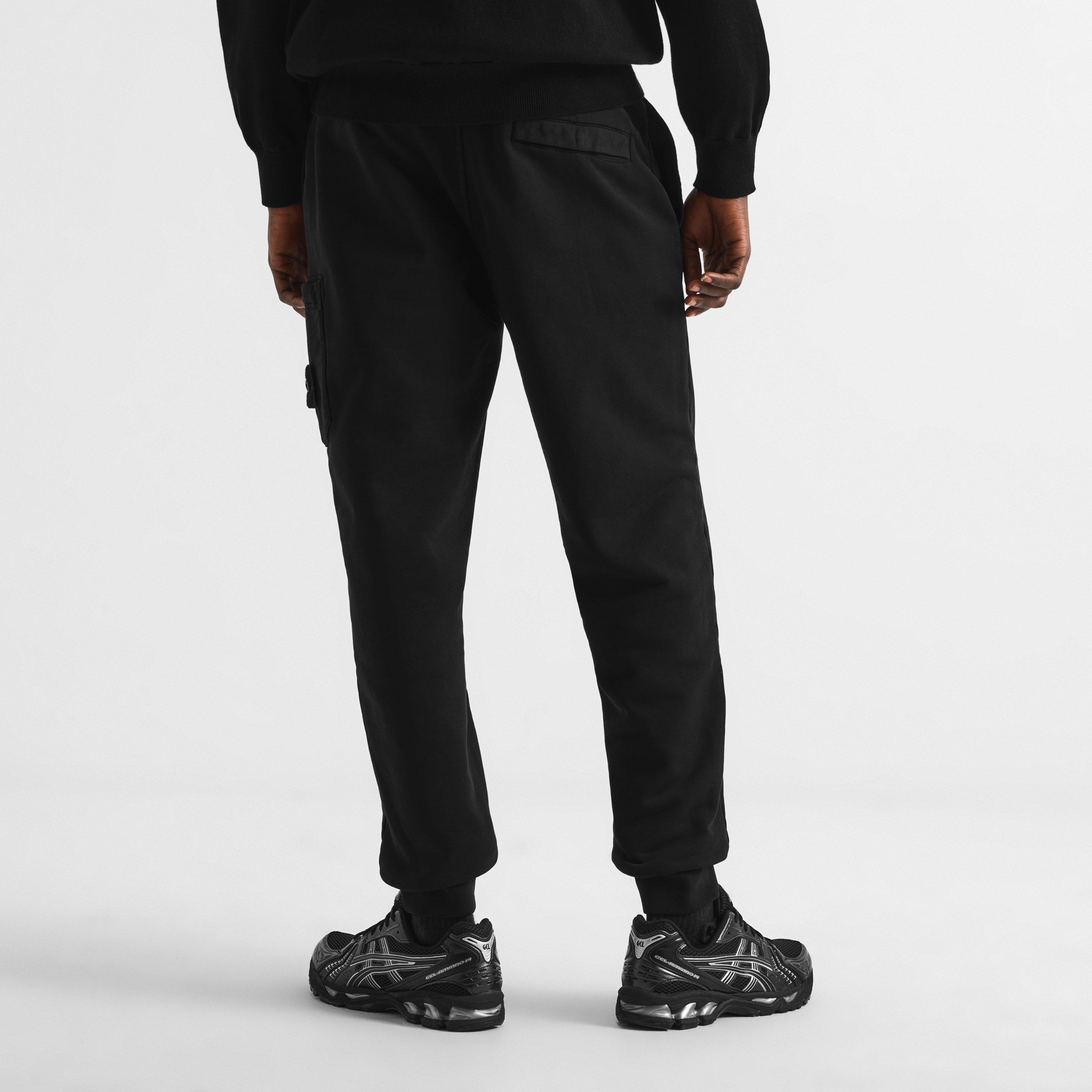 Black V0029 - Stone Island - Men's LW Fleece Cotton Joggers - 4