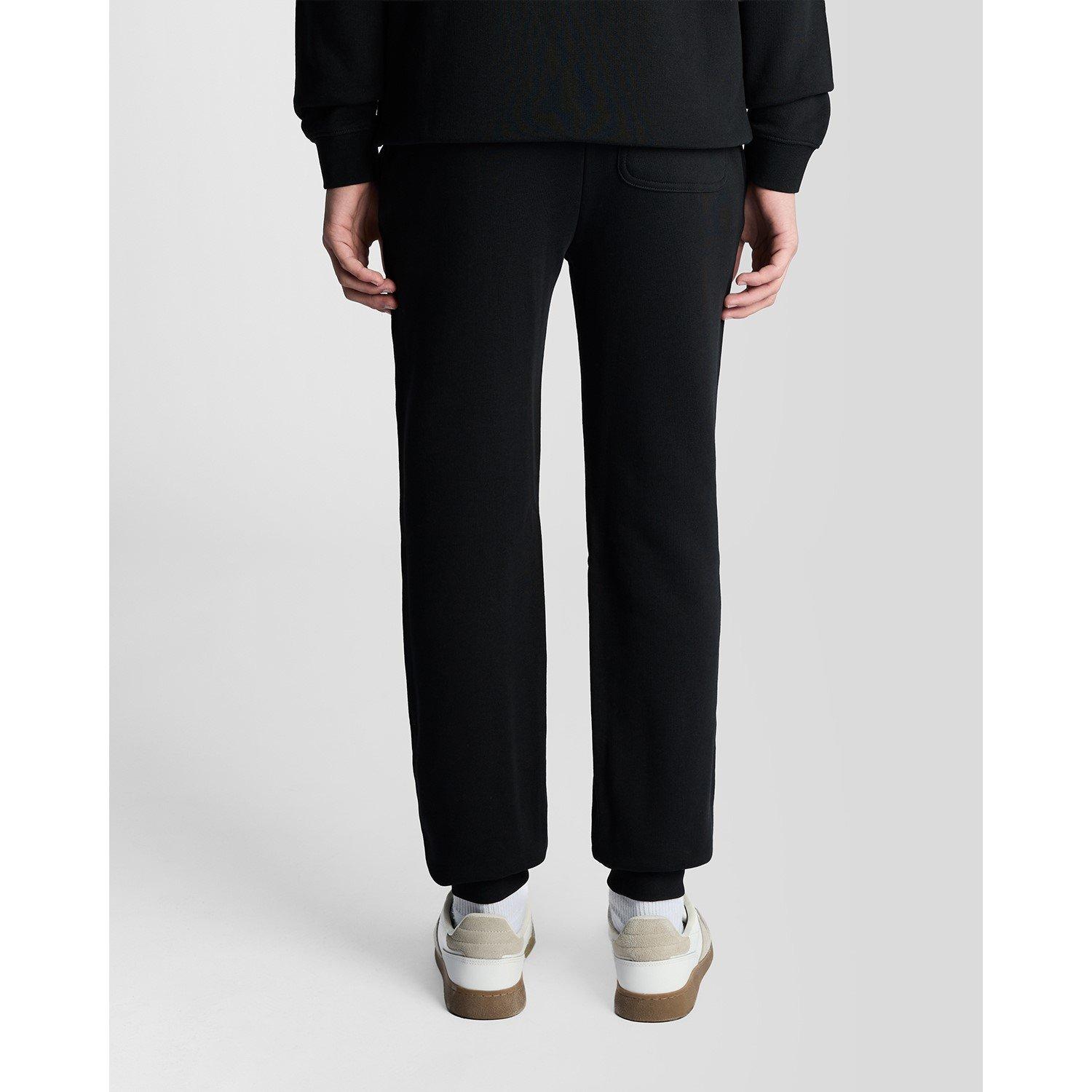Black - Lyle and Scott - Kids Closed Hem Fleece Joggers - 2