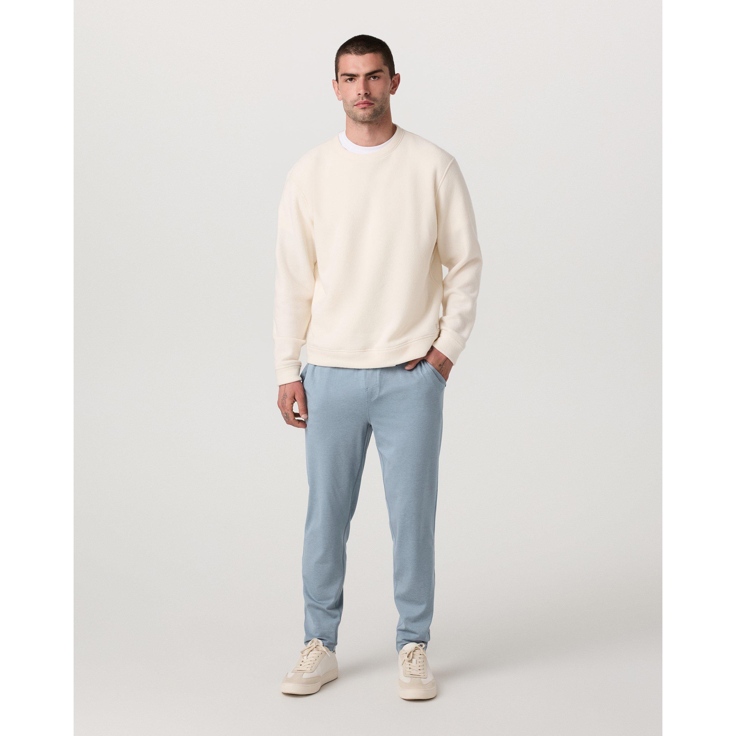 Grey - Vuori - Men's Ponto Closed Hem Fleece Joggers - 3