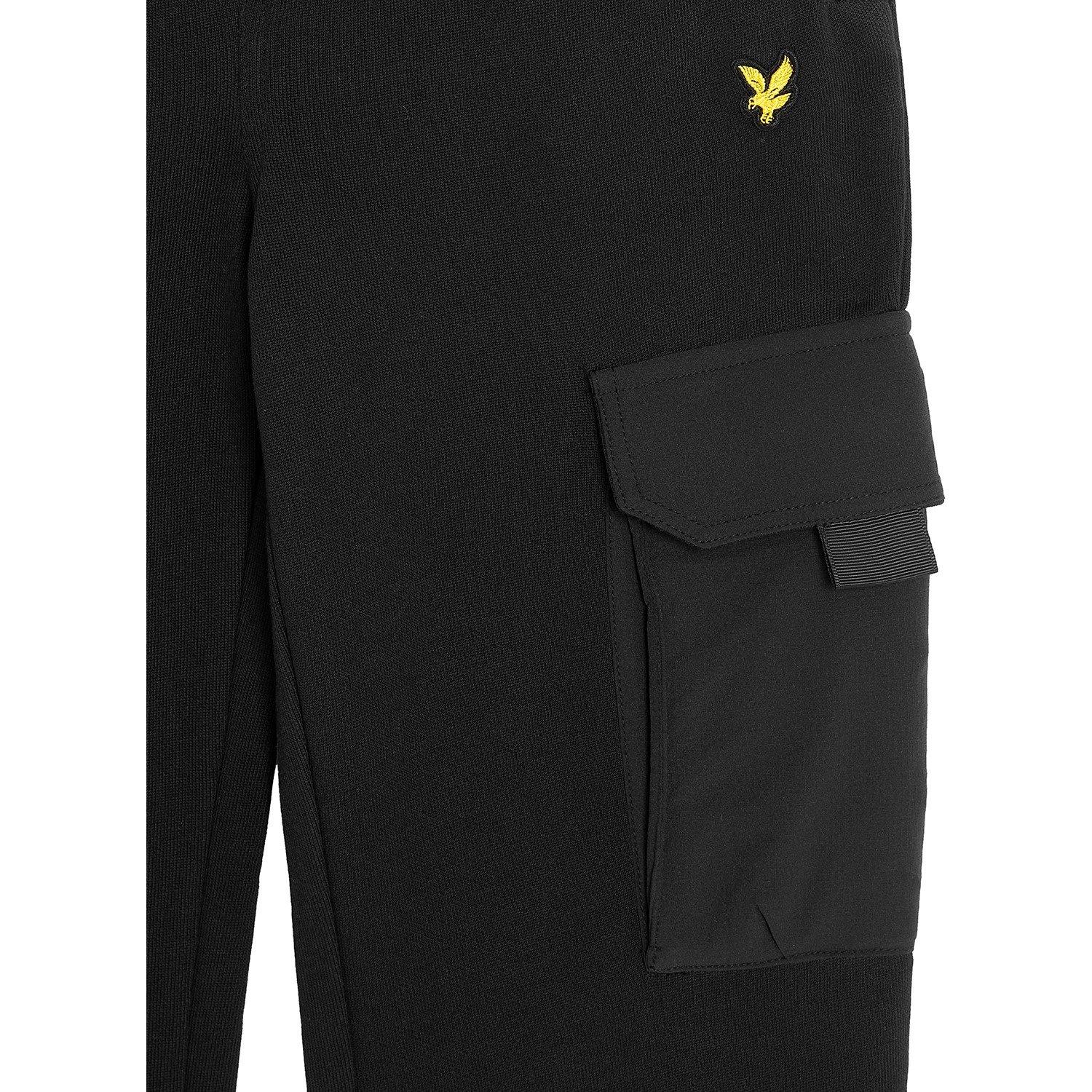 Schwarz Z865 - Lyle and Scott - Cargo Closed Hem Fleece Joggers - 2