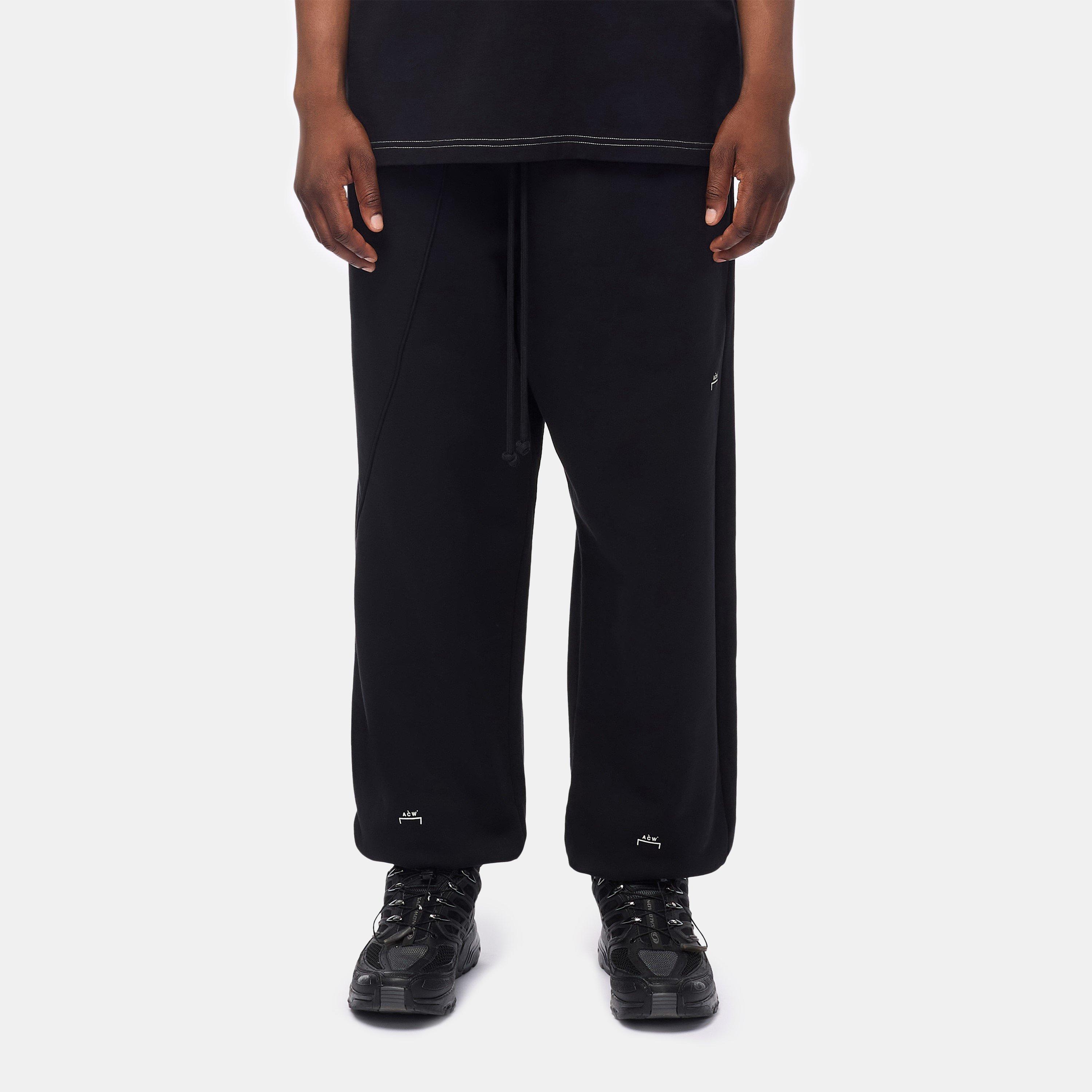 Black 0050 - A-COLD-WALL - Men's Millbank Closed Hem Fleece Tapered Joggers - 2