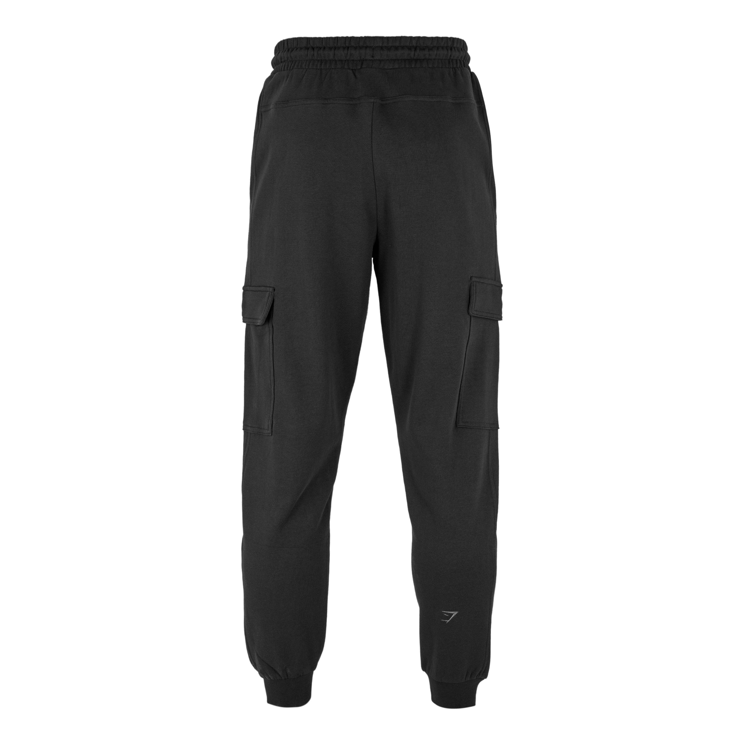 Gs Black - Gymshark - Men's Rest Day Essentials Cotton Cargo Joggers - 2