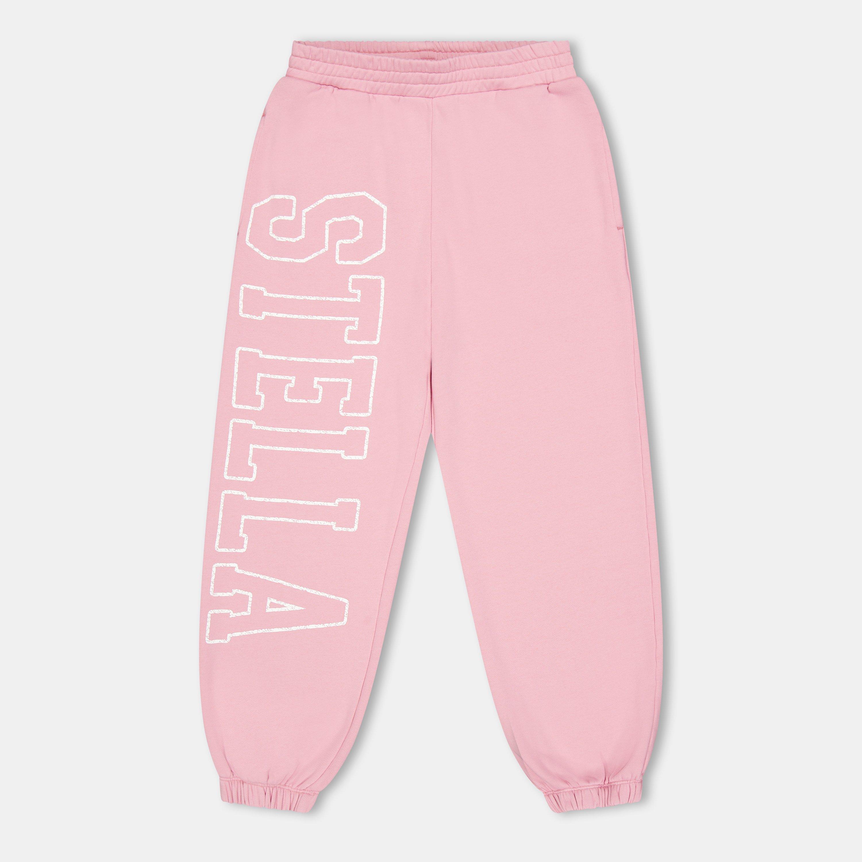 Pink 51L - Stella McCartney - Kids' Logo Closed Hem Fleece Joggers - 1