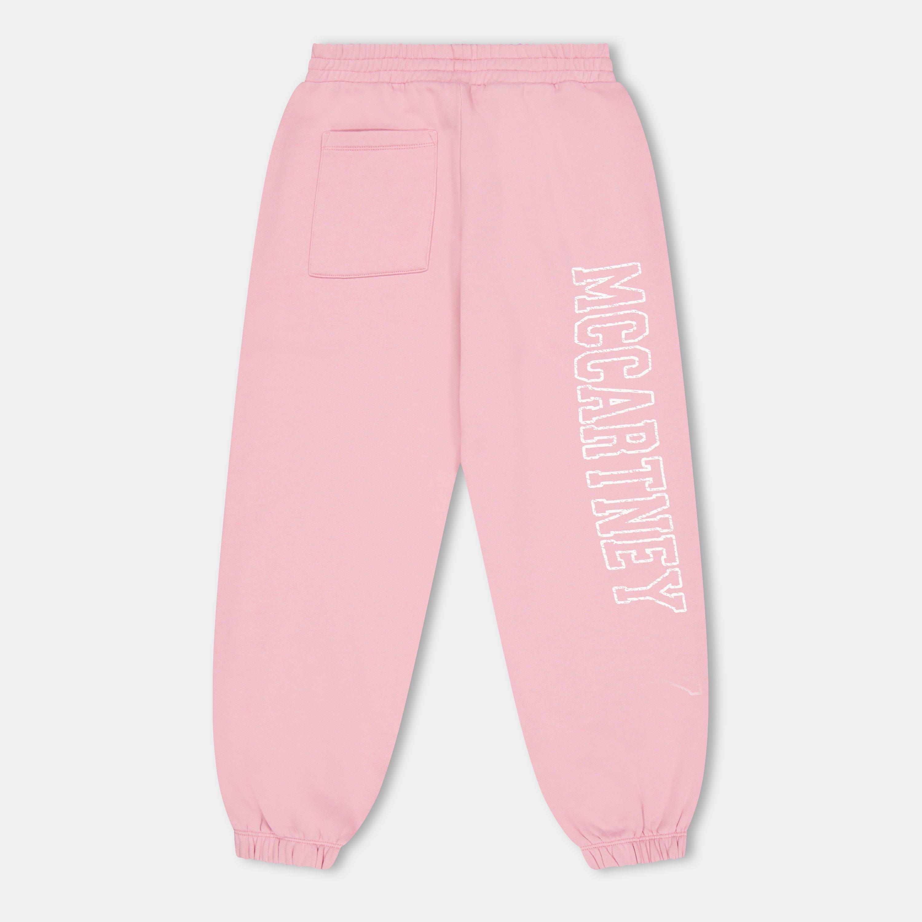 Pink 51L - Stella McCartney - Kids' Logo Closed Hem Fleece Joggers - 2
