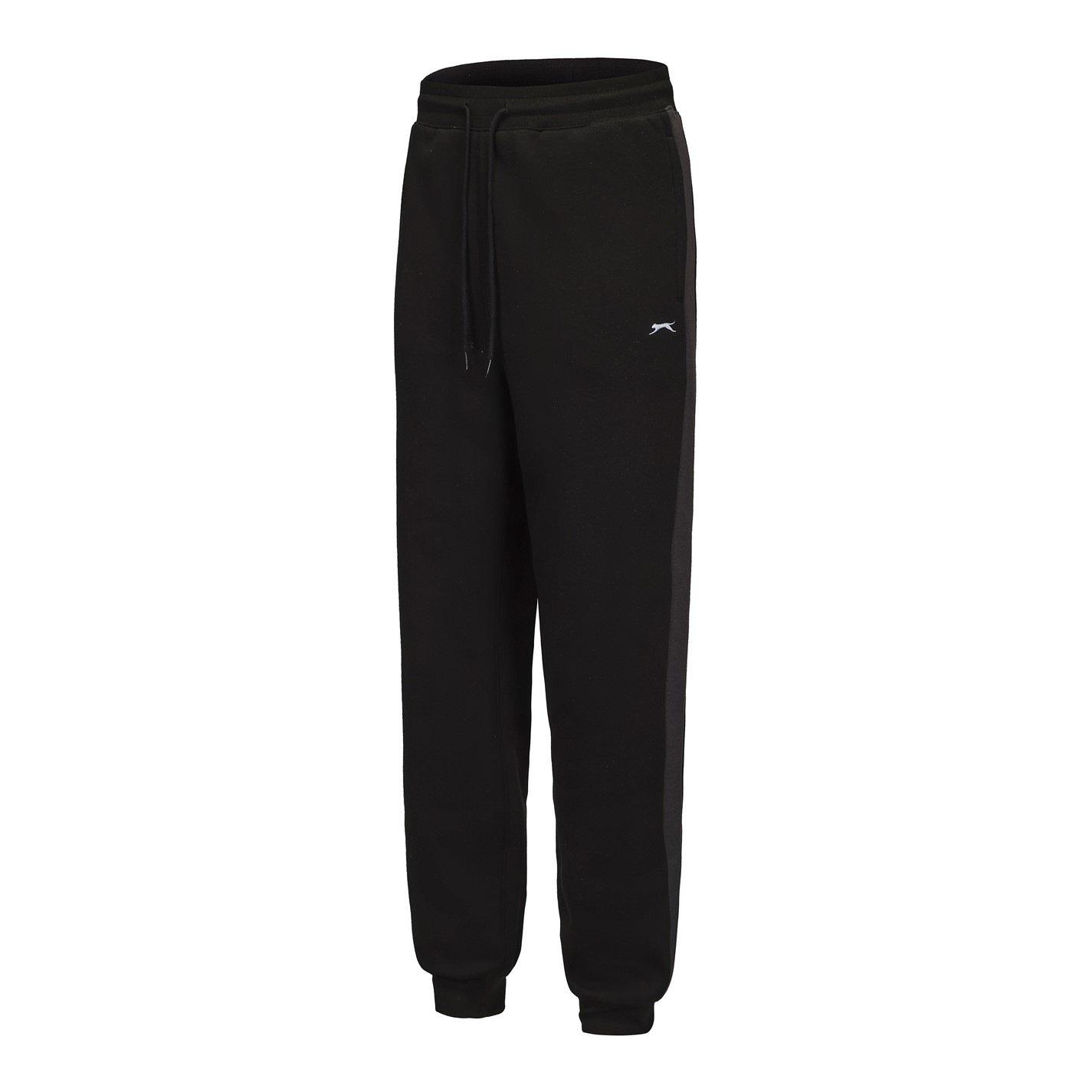 Black/Charcoal - Slazenger - Fleece Contrast Pant Mens - 3