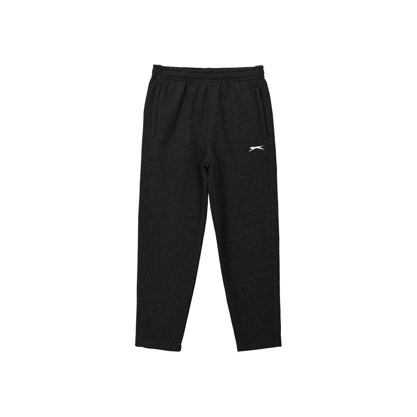 Black - Slazenger - Open Hem Fleece Pants Junior - 1
