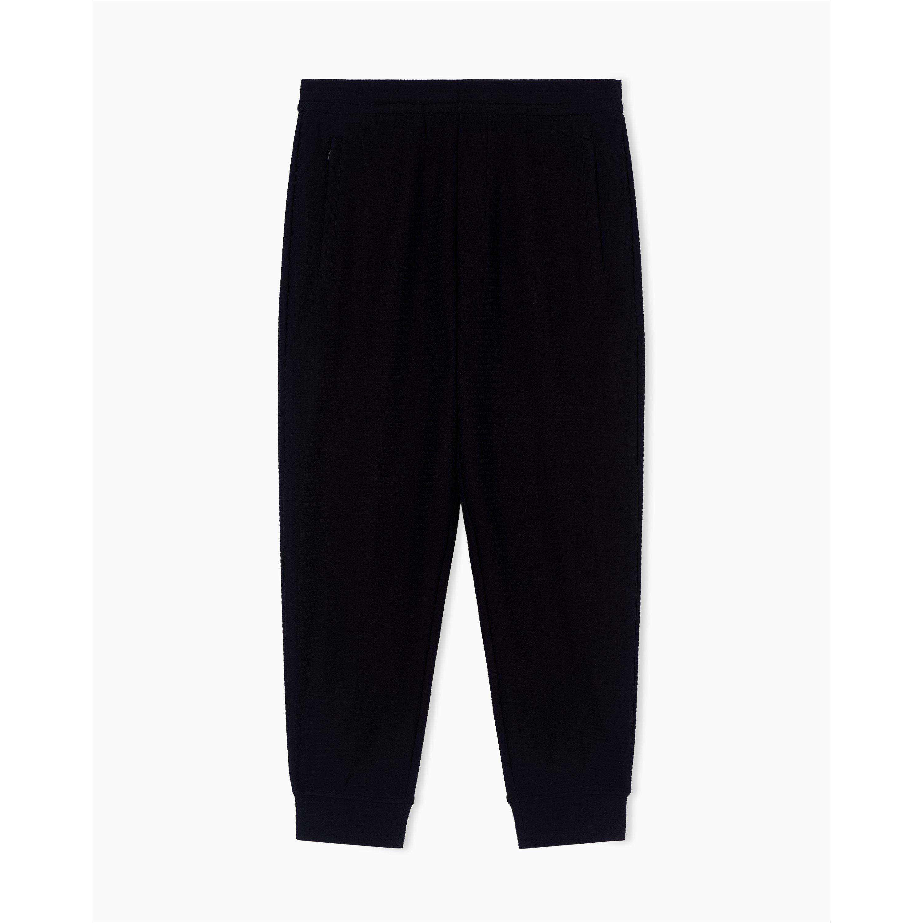 Black - Emporio Armani - Men's Closed Hem Fleece Joggers - 1