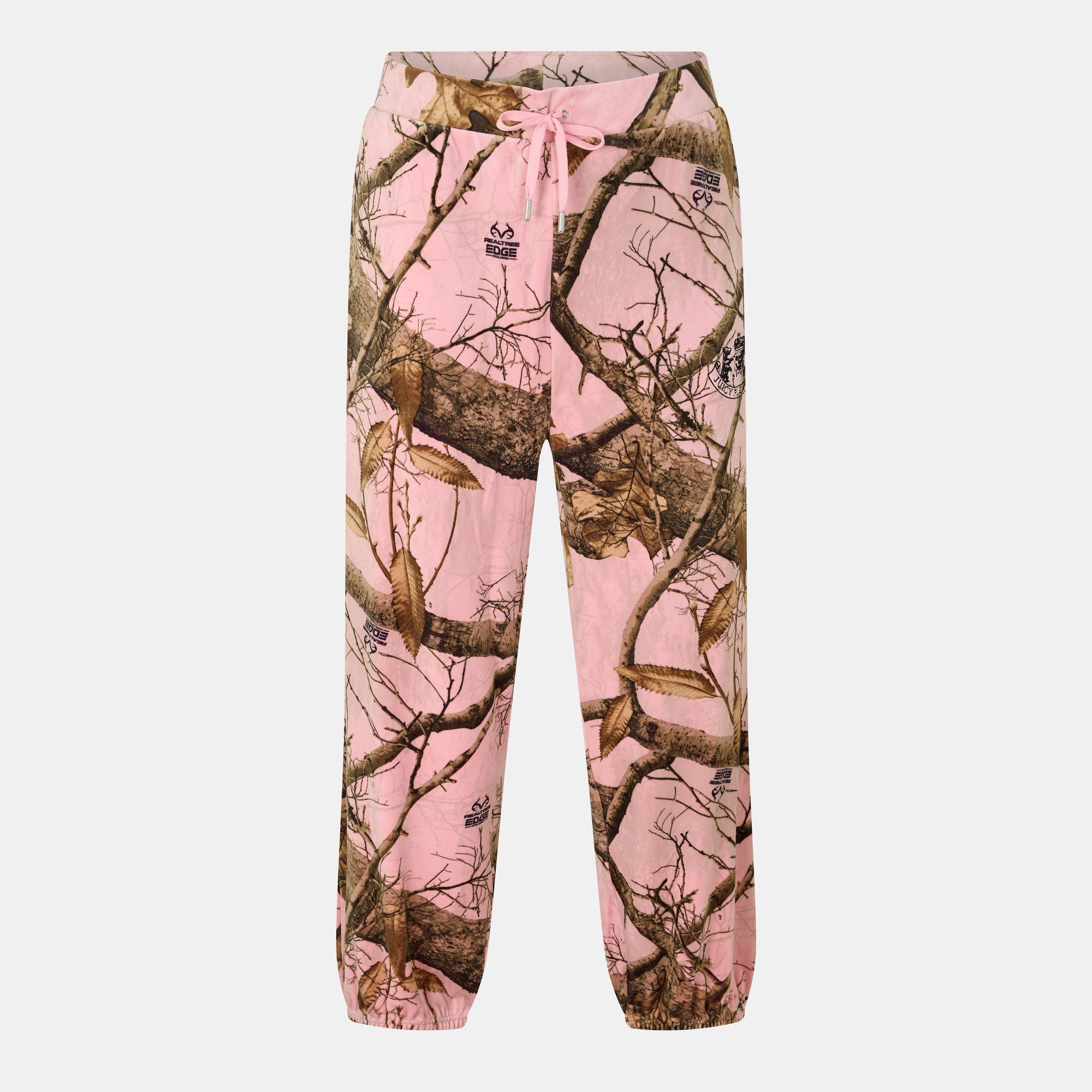 Pleasures X Juicy Couture Realtree Velour Track Pants - Pink Edge - Small