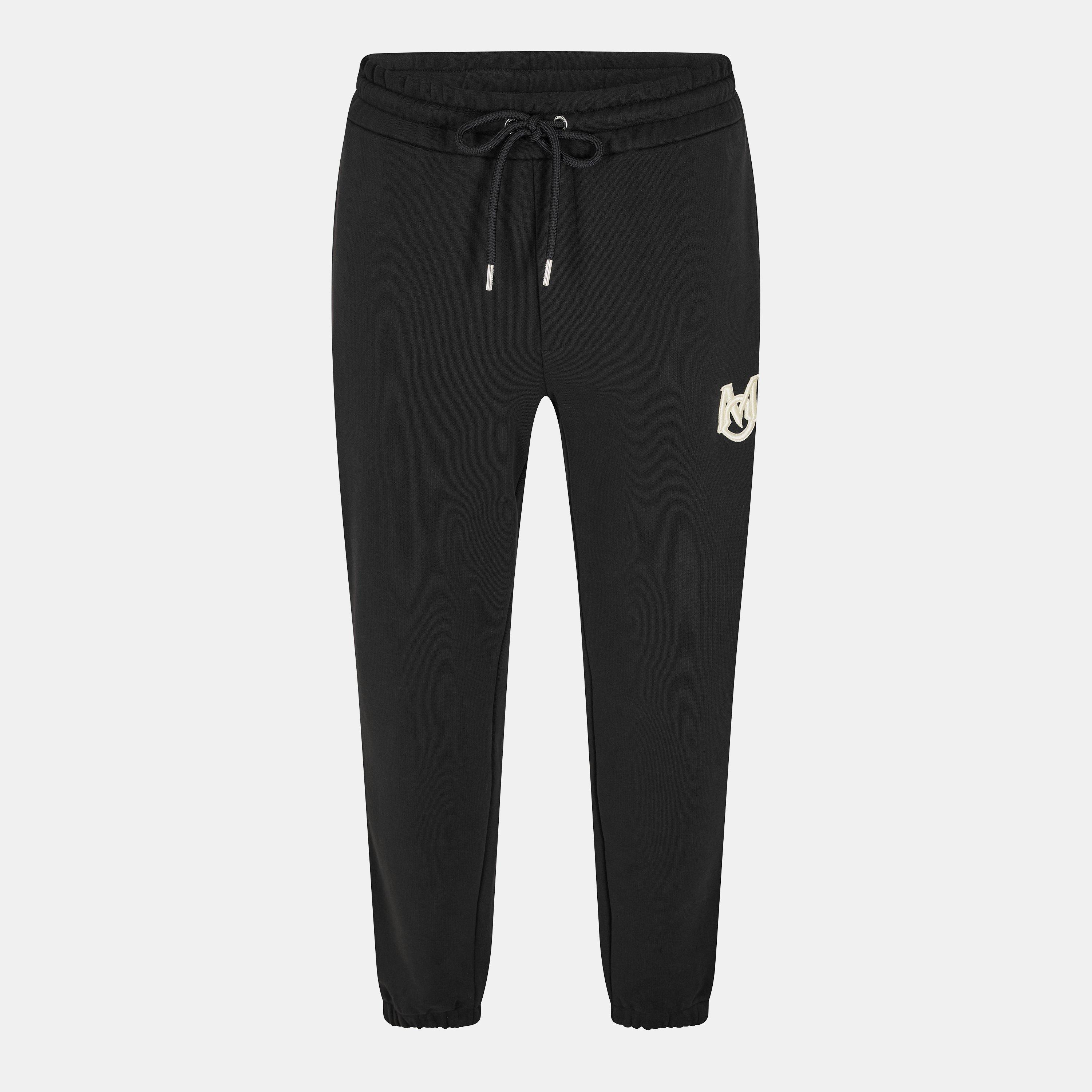 Moncler Men's Closed Hem Fleece Joggers - Black 999 - XL