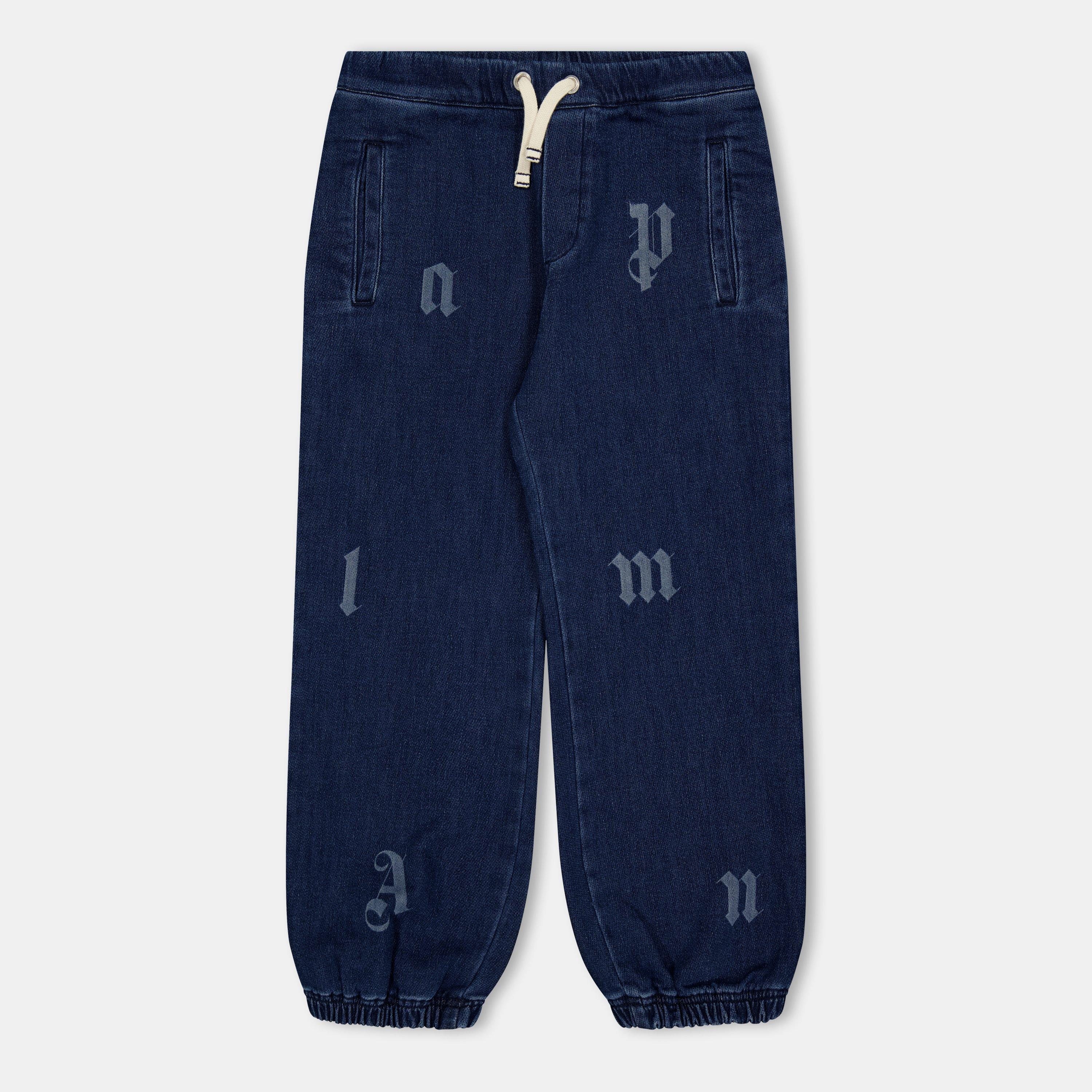 Denim 4440 - Palm Angels - Unisex Kids' All Over Print Closed Hem Fleece Joggers - 1