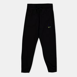 Off White Kids Closed Hem Fleece Jogging Bottoms