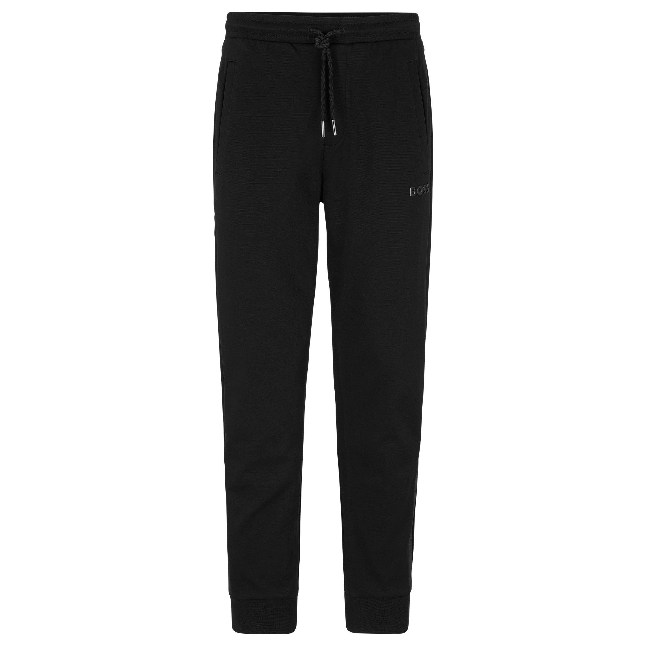 Black 001 - Boss - Hadiko Mirror Tracksuit Bottoms