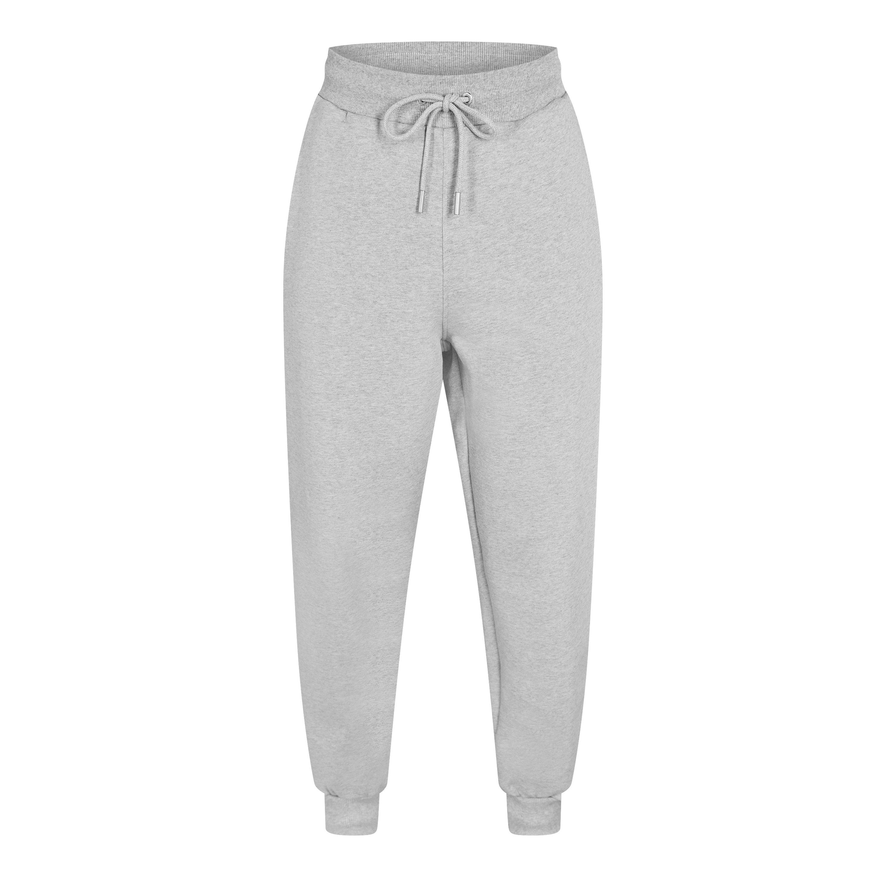 Ami Paris Men's Closed Hem Fleece Joggers - Grey - Medium