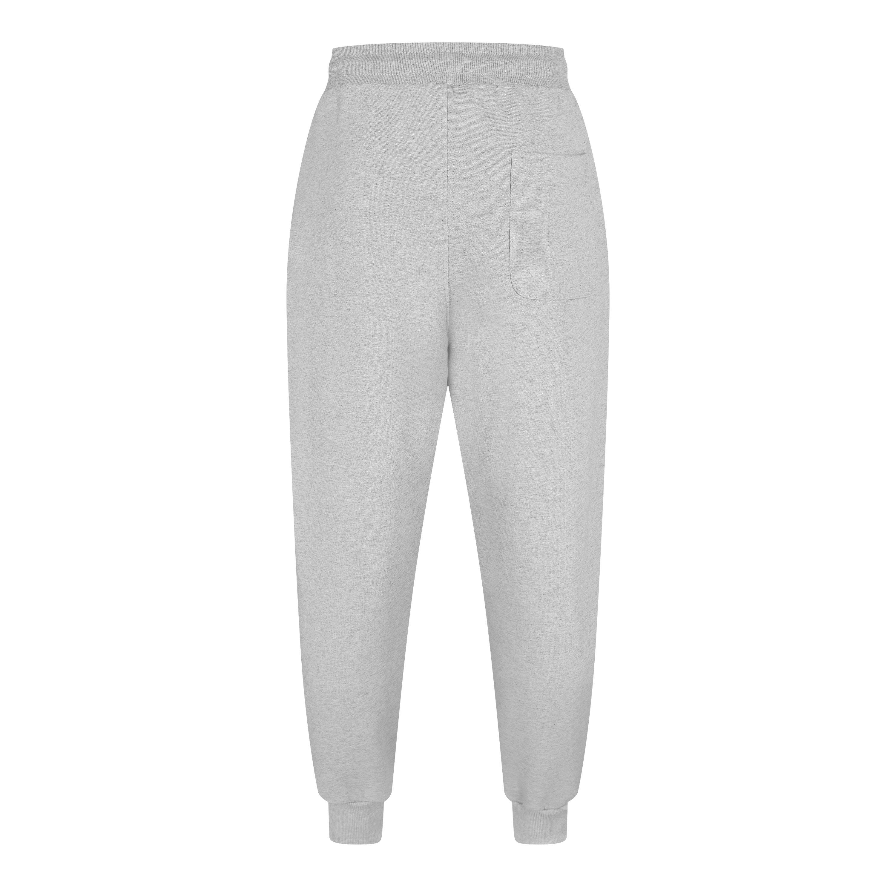 Grey - Ami Paris - Men's Closed Hem Fleece Joggers - 2