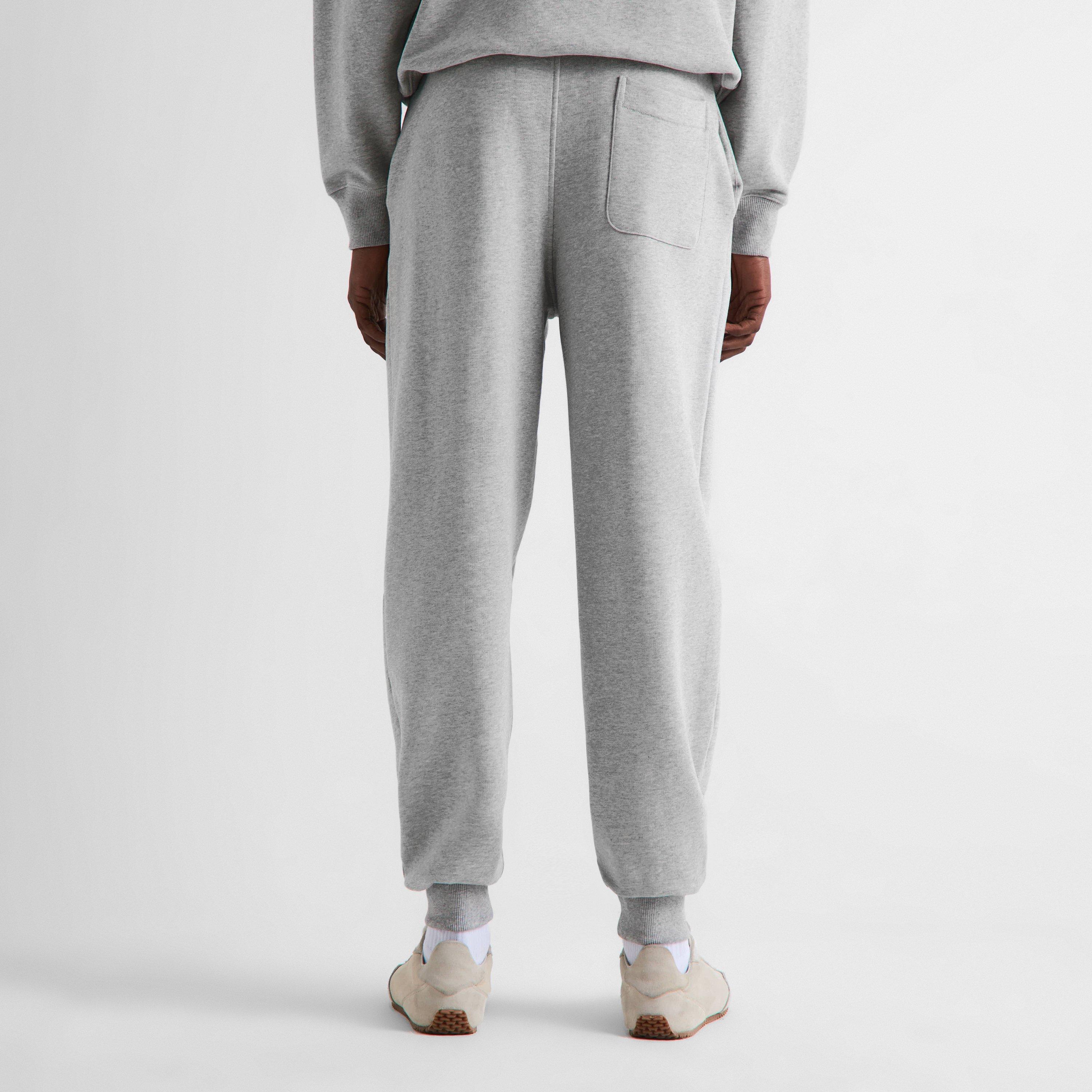 Grey - Ami Paris - Men's Closed Hem Fleece Joggers - 4