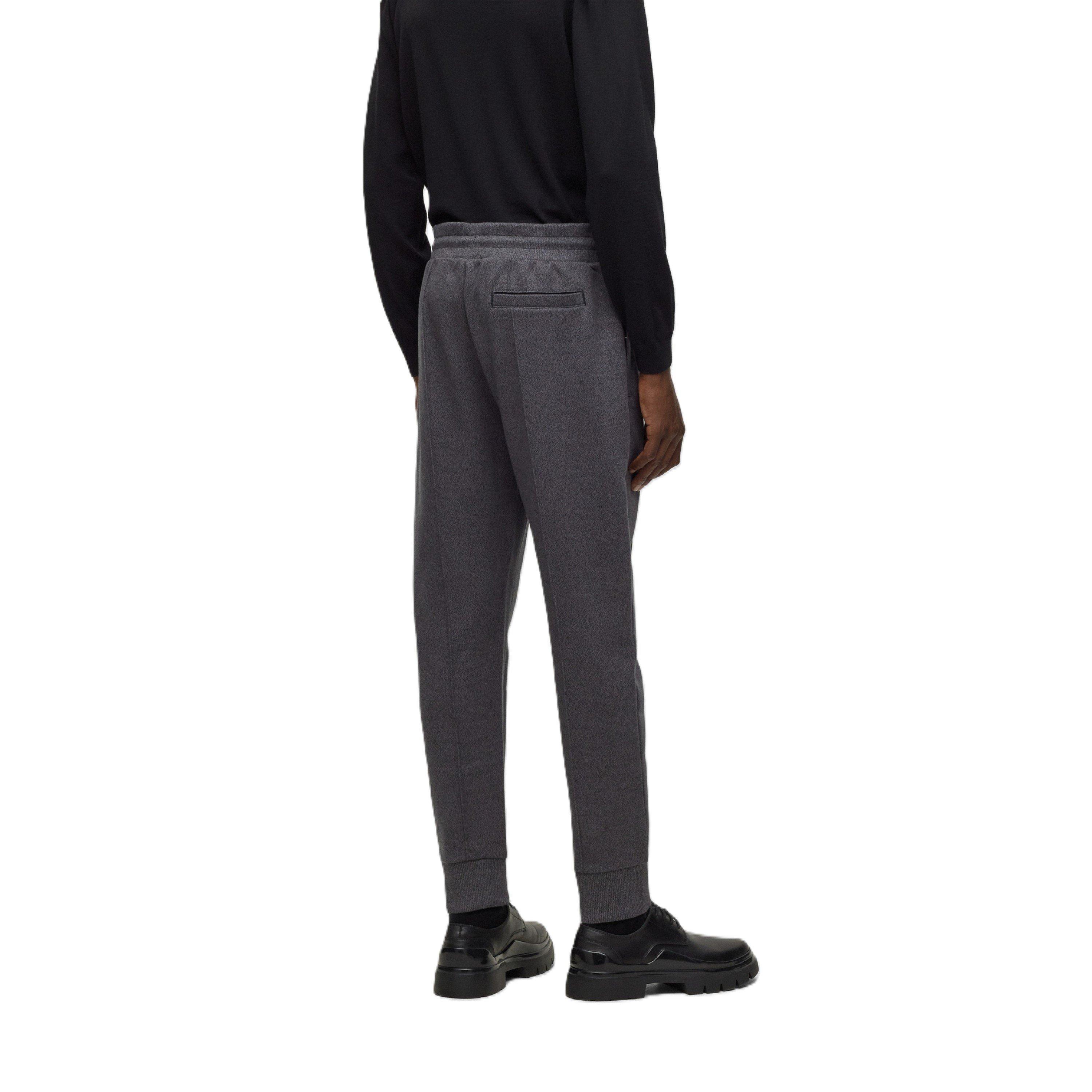 Black - Boss - Men's Lamont Closed Hem Fleece Joggers - 2