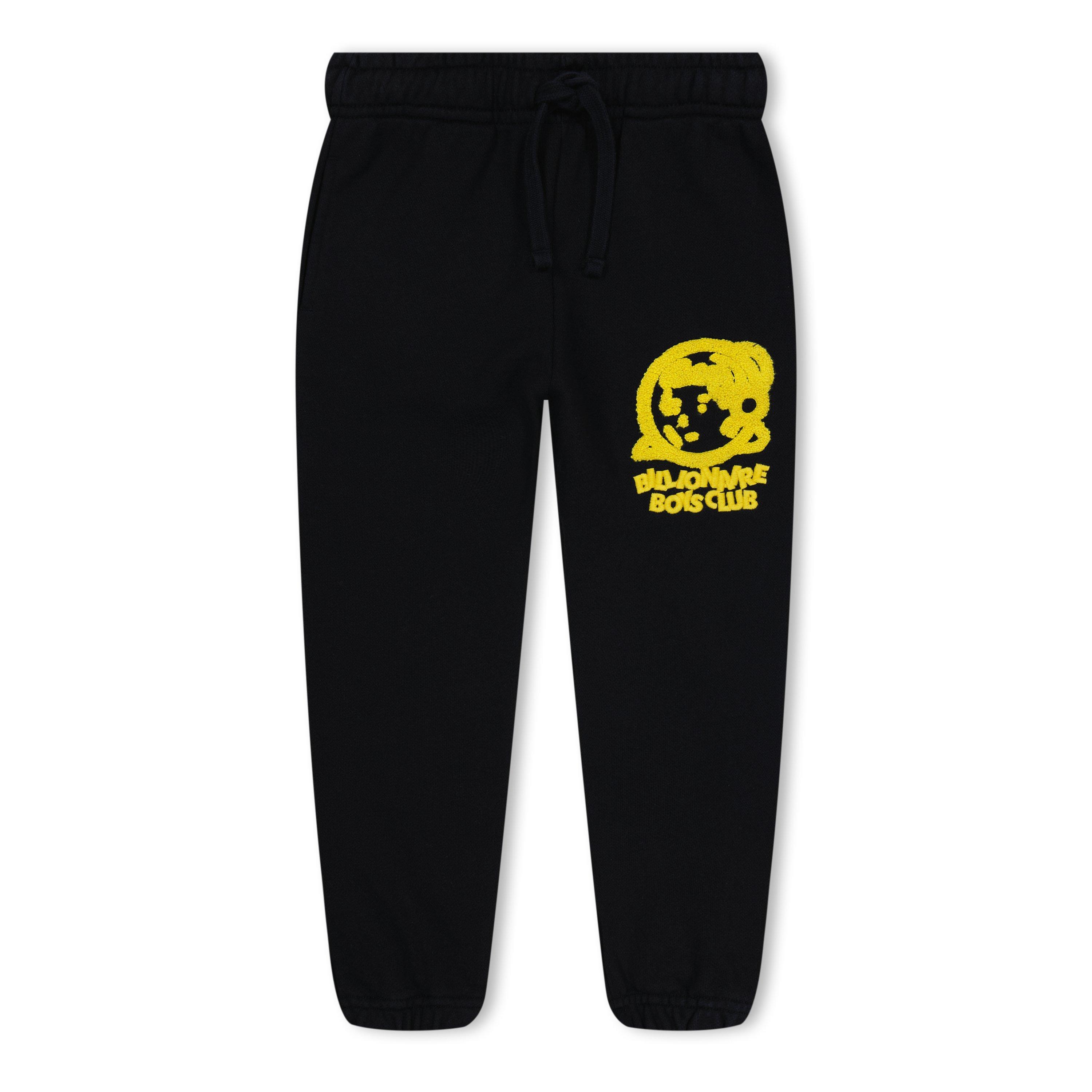Black/Yellow - Billionaire Boys Club - Kids' Logo Closed Hem Fleece Joggers - 1