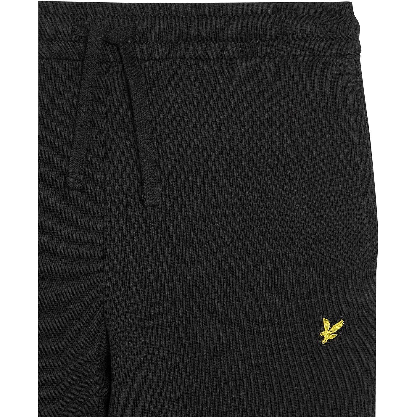 Jet Black - Lyle and Scott - Kids' Closed Hem Fleece Joggers - 1