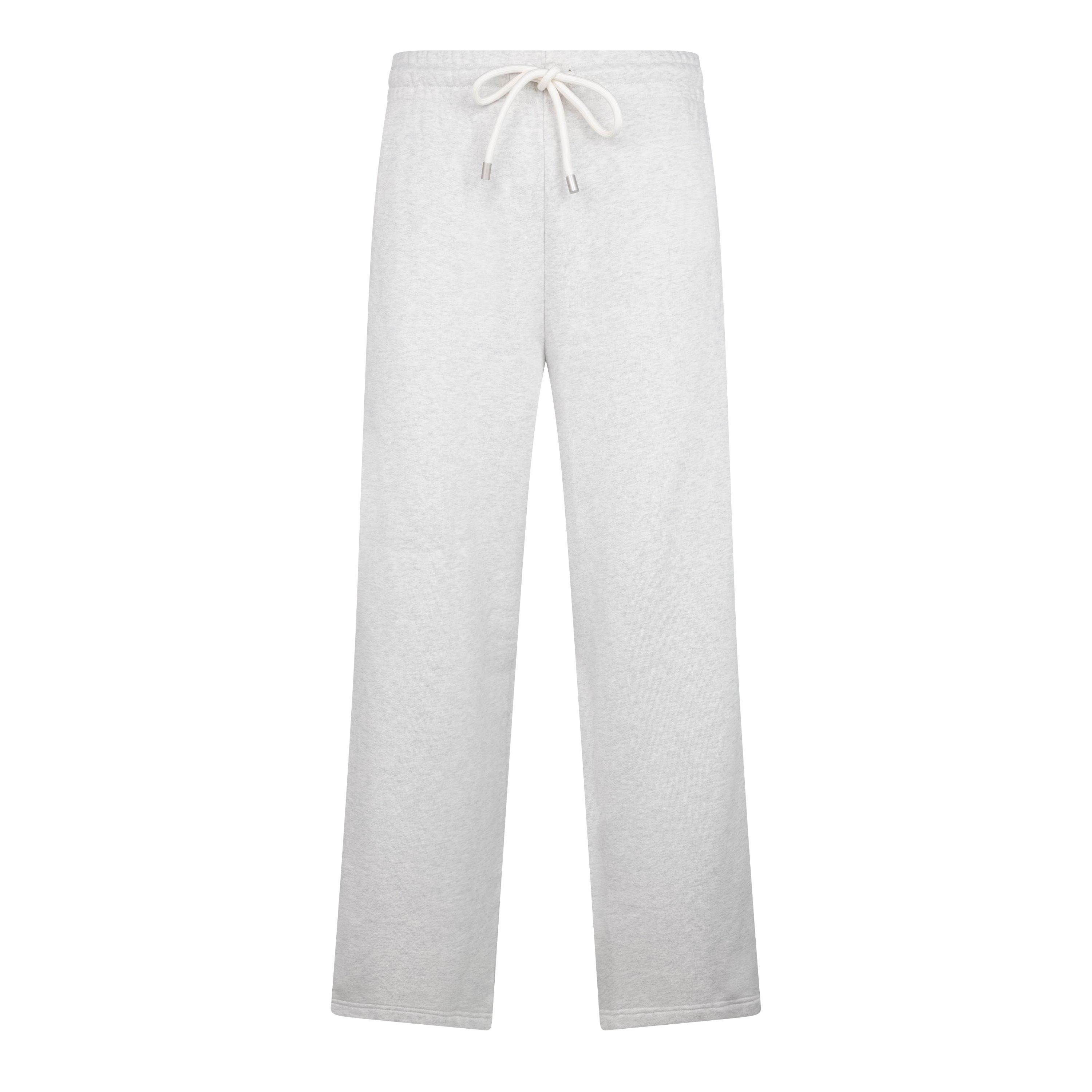 Dove - Drew House - Unisex Adults Wide Leg Sweatpant Open Hem Fleece Jogging Bottoms - 1