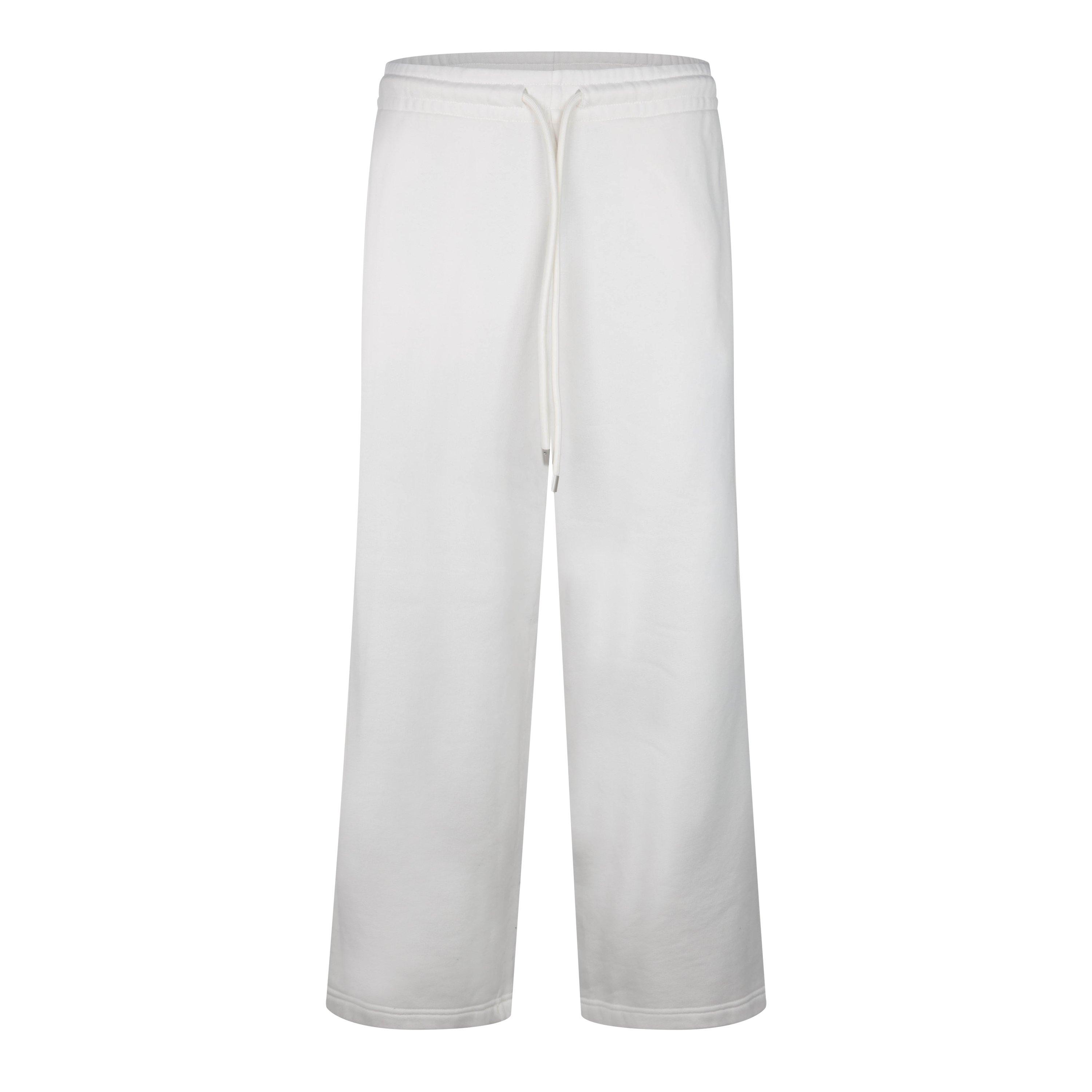 Unisex Adults Wide Leg Sweatpant Open Hem Fleece Jogging Bottoms