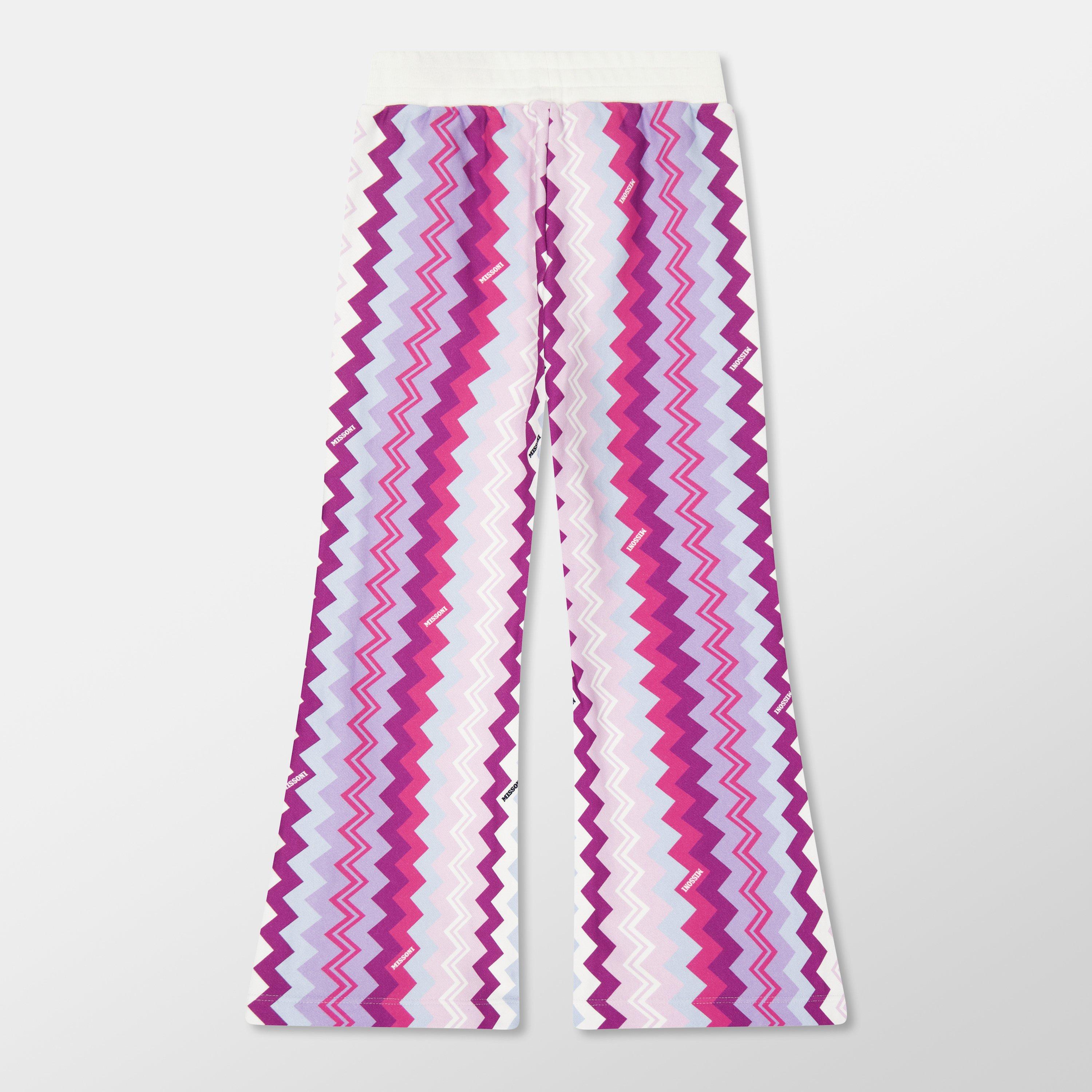 white/colourful - Missoni - Kids' Logo Closed Hem Fleece Joggers - 2