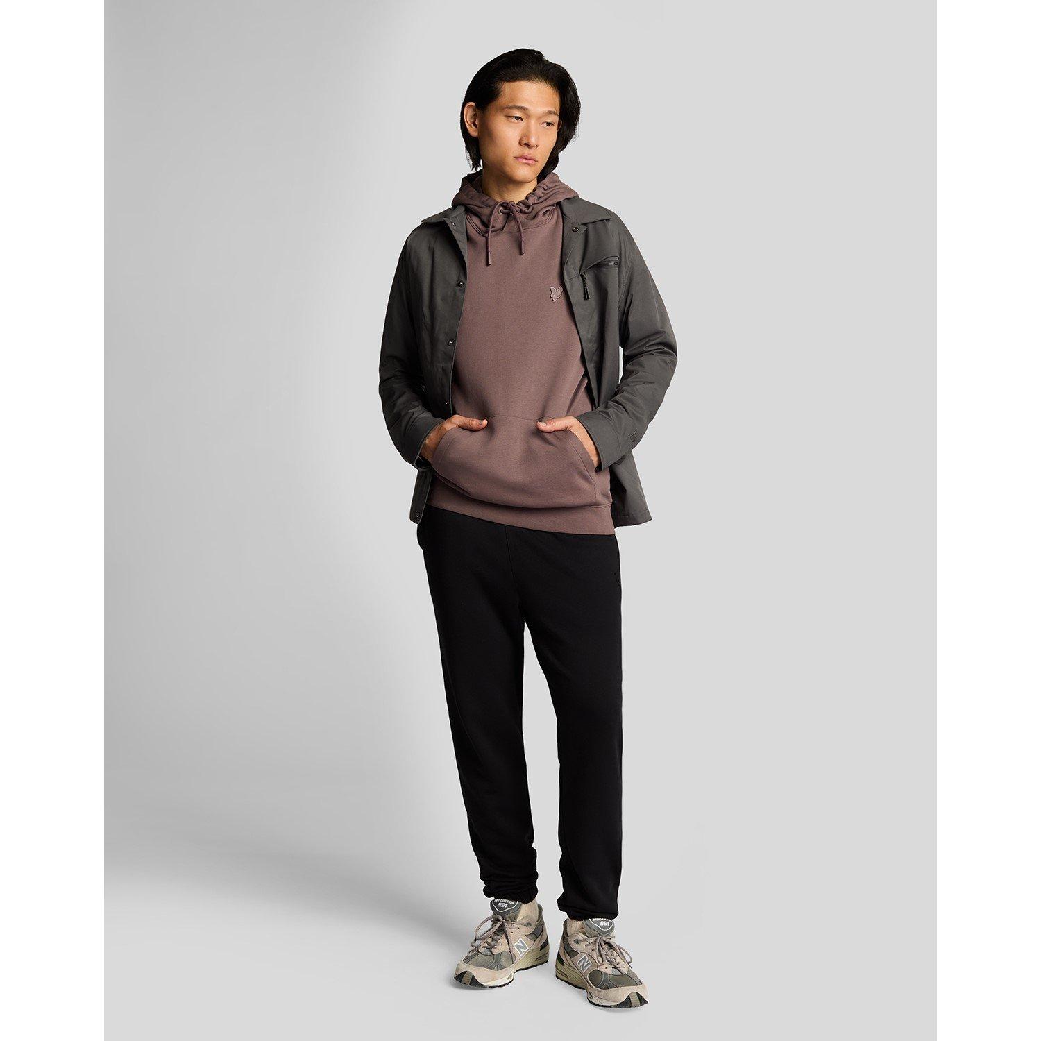 Jet Black - Lyle and Scott - Men's Closed Hem Fleece Joggers - 4