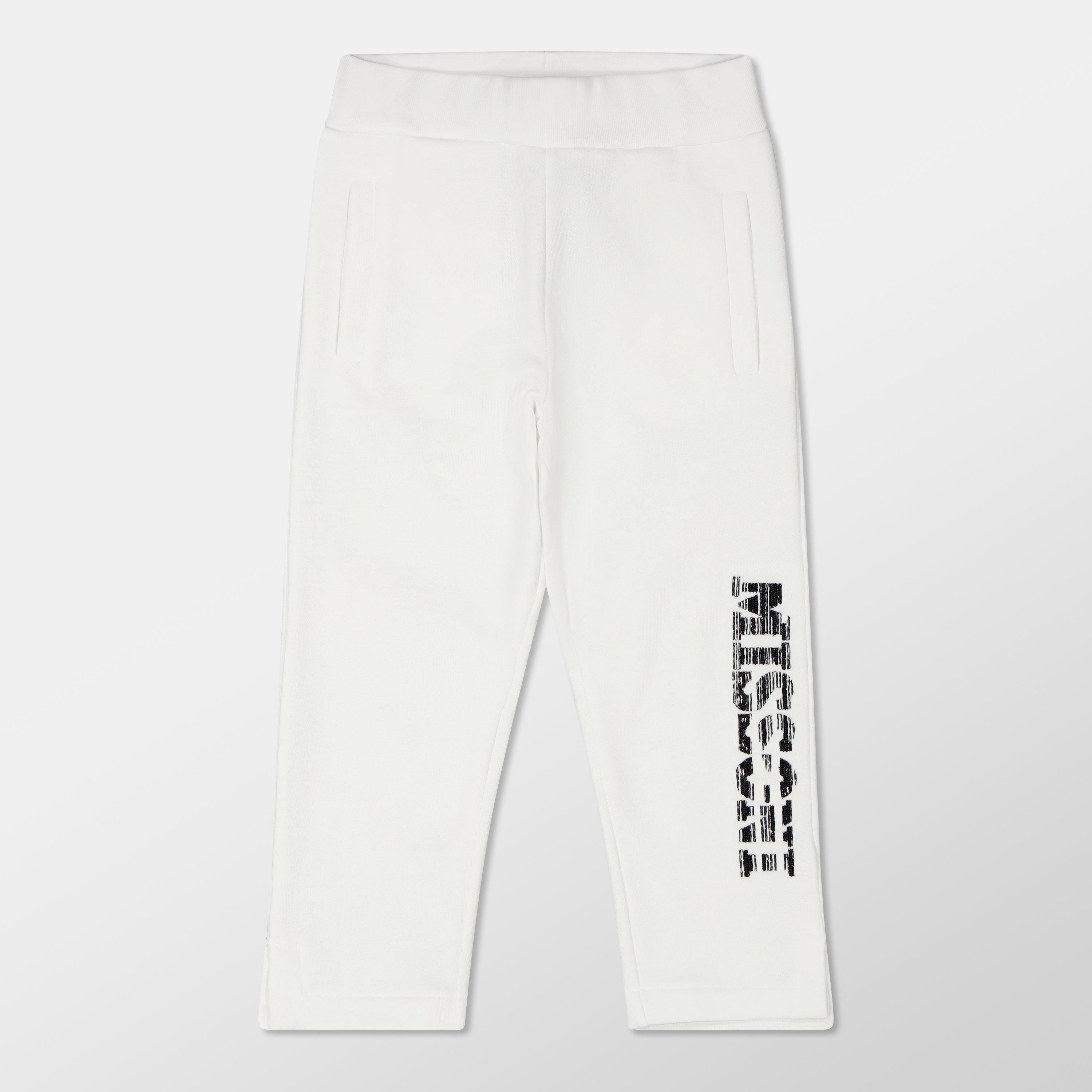 white/black - Missoni - Kids' Logo Closed Hem Fleece Joggers - 1