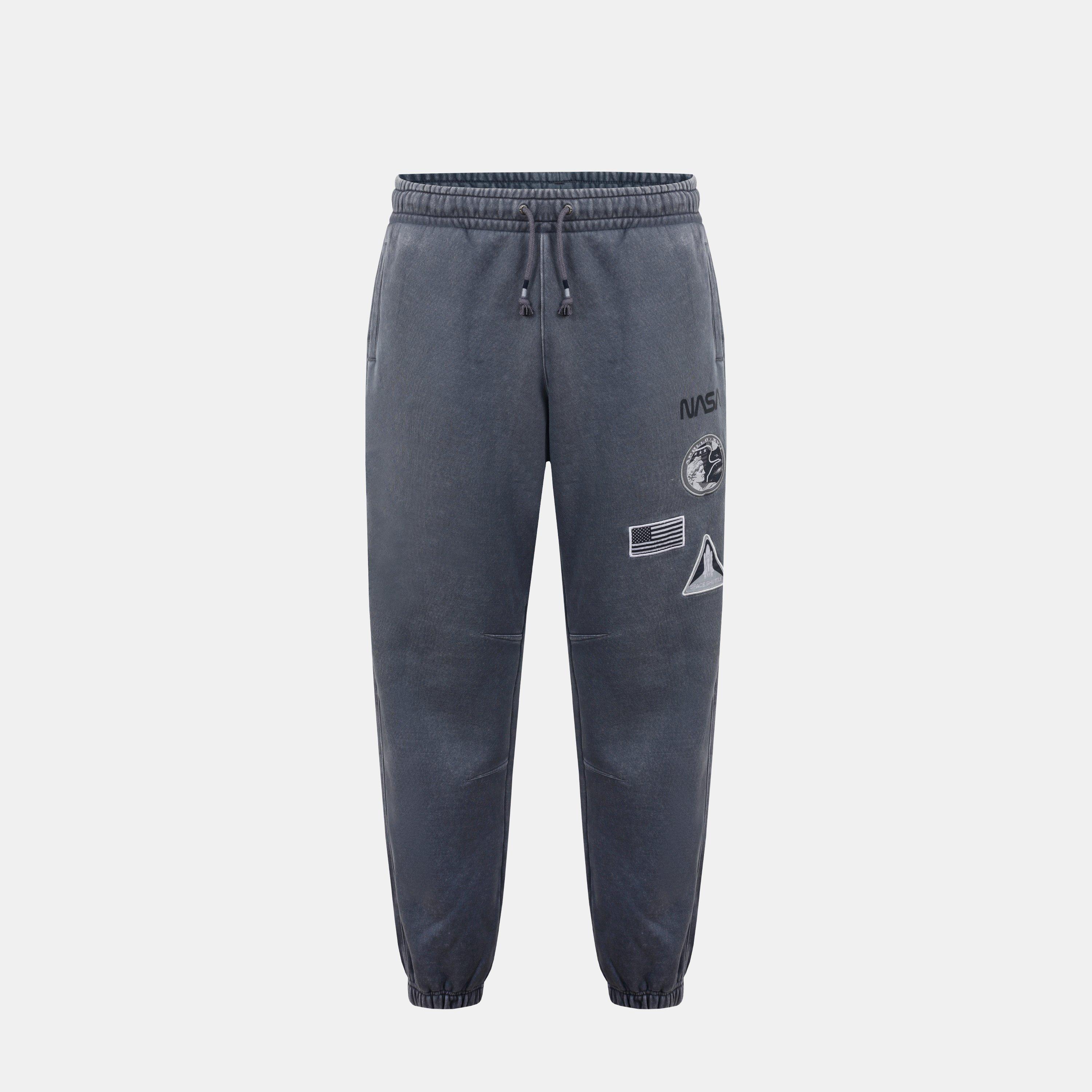 Grey - SoulCal - Mens Soul NASA Closed Hem Fleece Joggers - 1