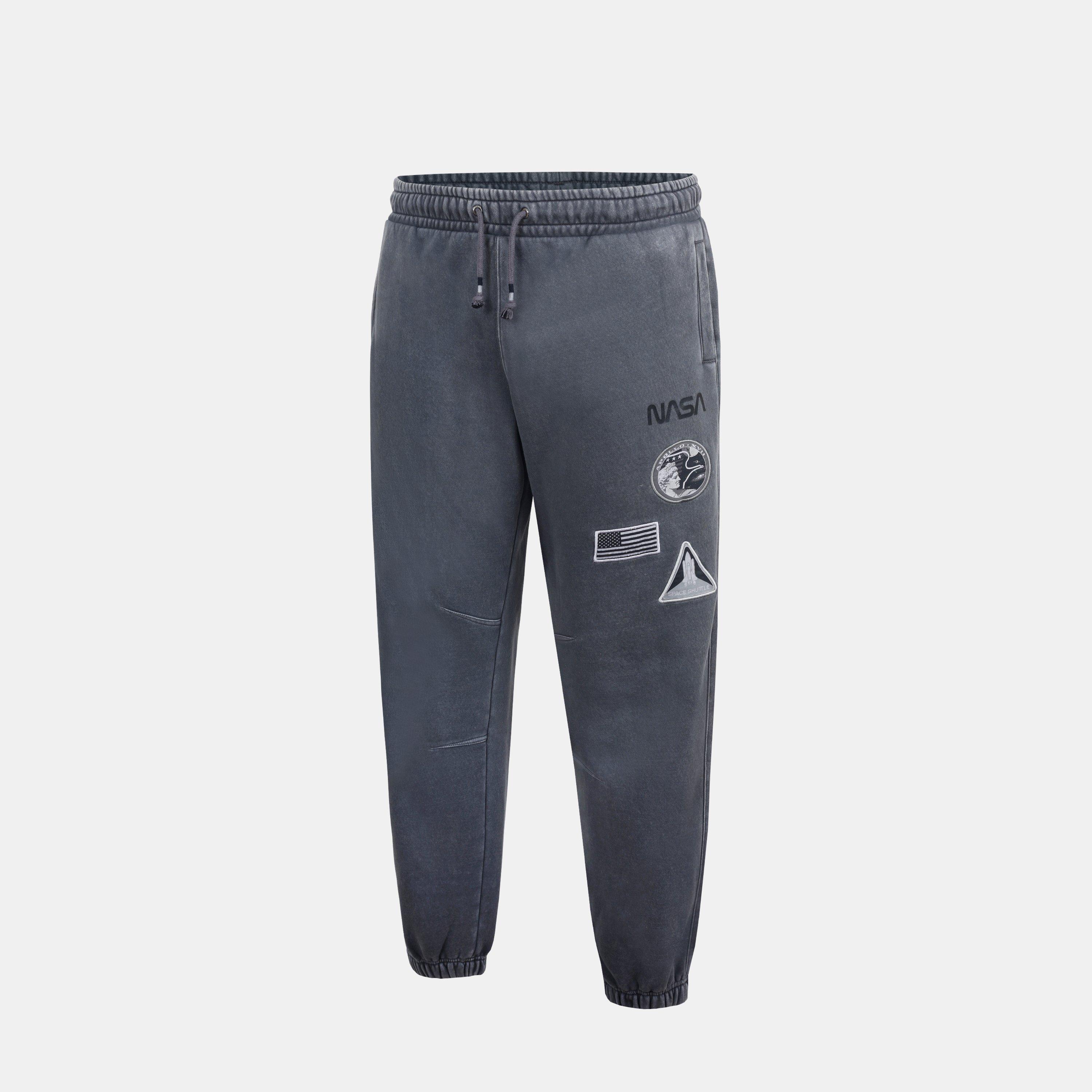 Grey - SoulCal - Soul NASA Closed Hem Fleece Joggers - 3