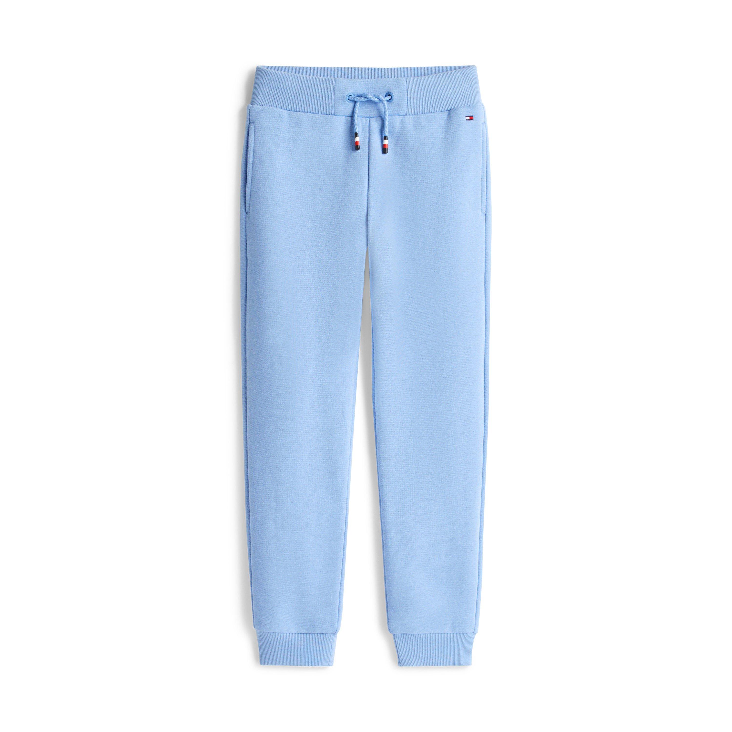 Tommy Hilfiger Boys Kids' Script Closed Hem Fleece Joggers - Cloudy Blue C14 - 8Y