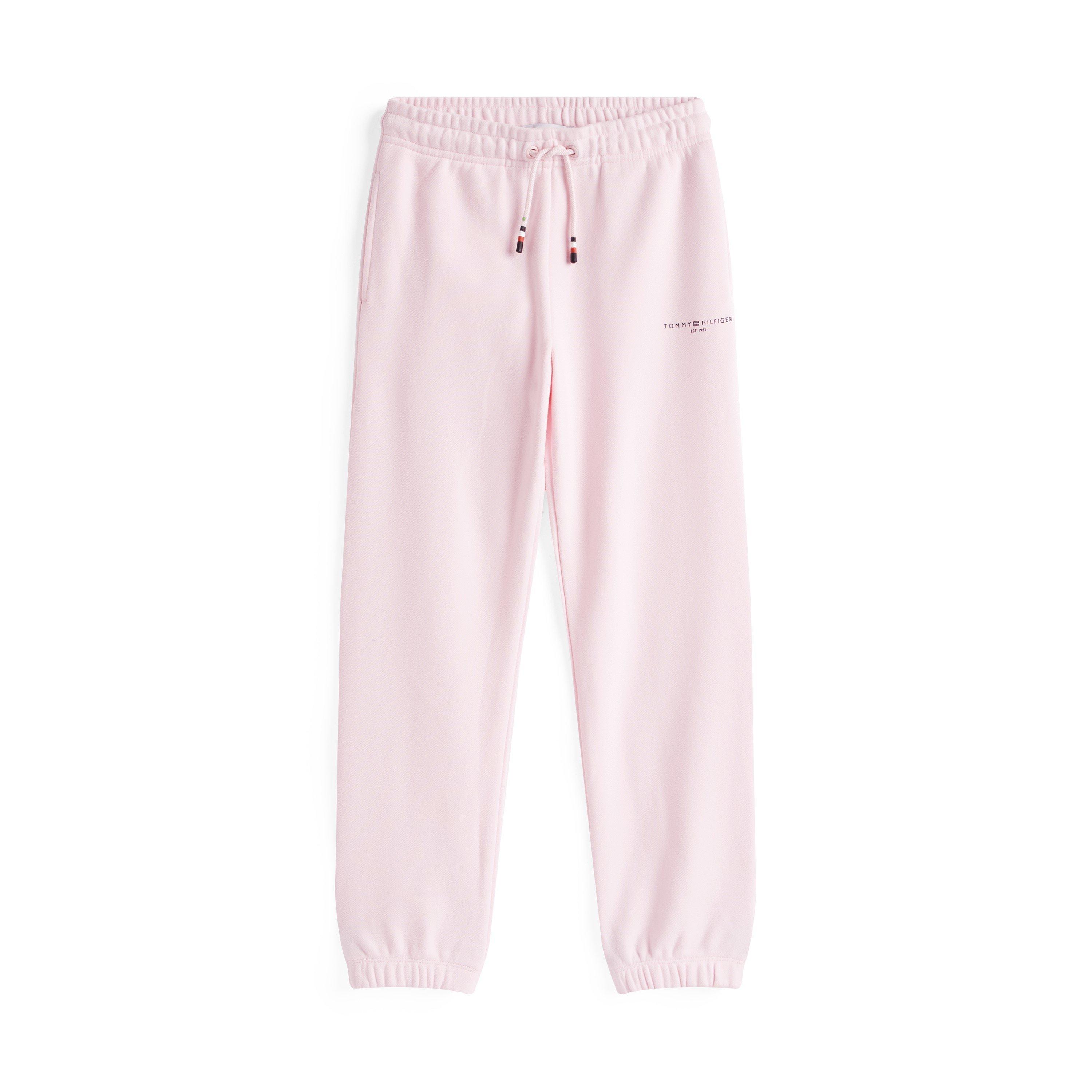 Light Pink TOG - Tommy Hilfiger - Kids' Small Logo Closed Hem Fleece Joggers - 1