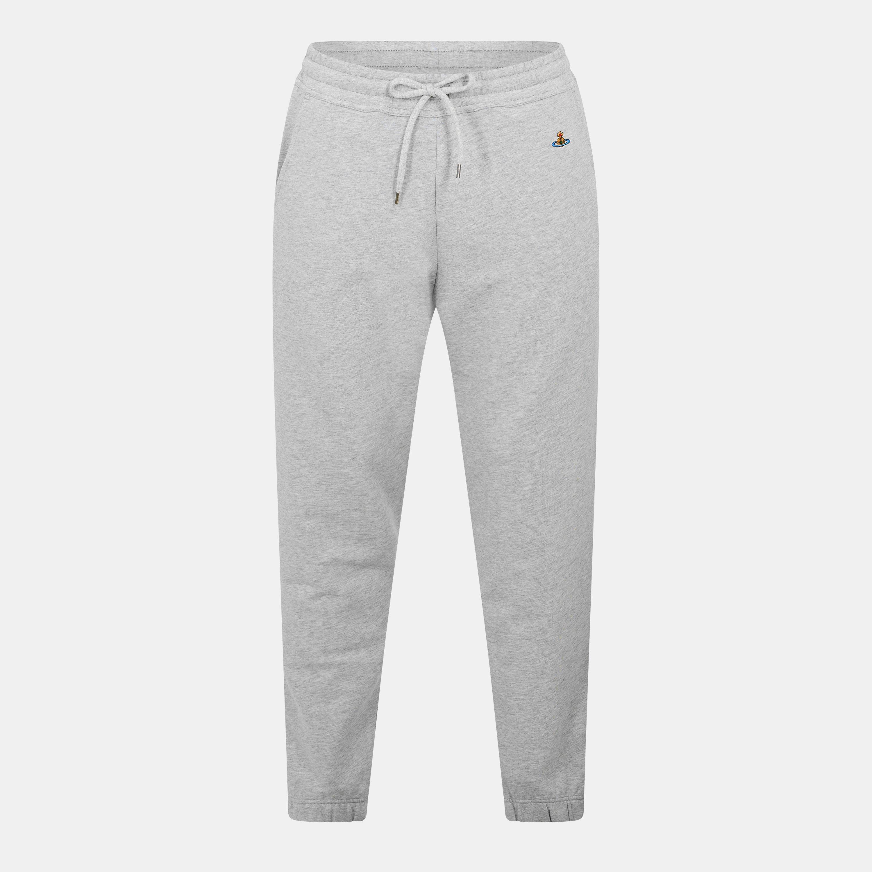 Grey Melange - Vivienne Westwood - Men's Closed Hem Fleece Cuffed Joggers - 1