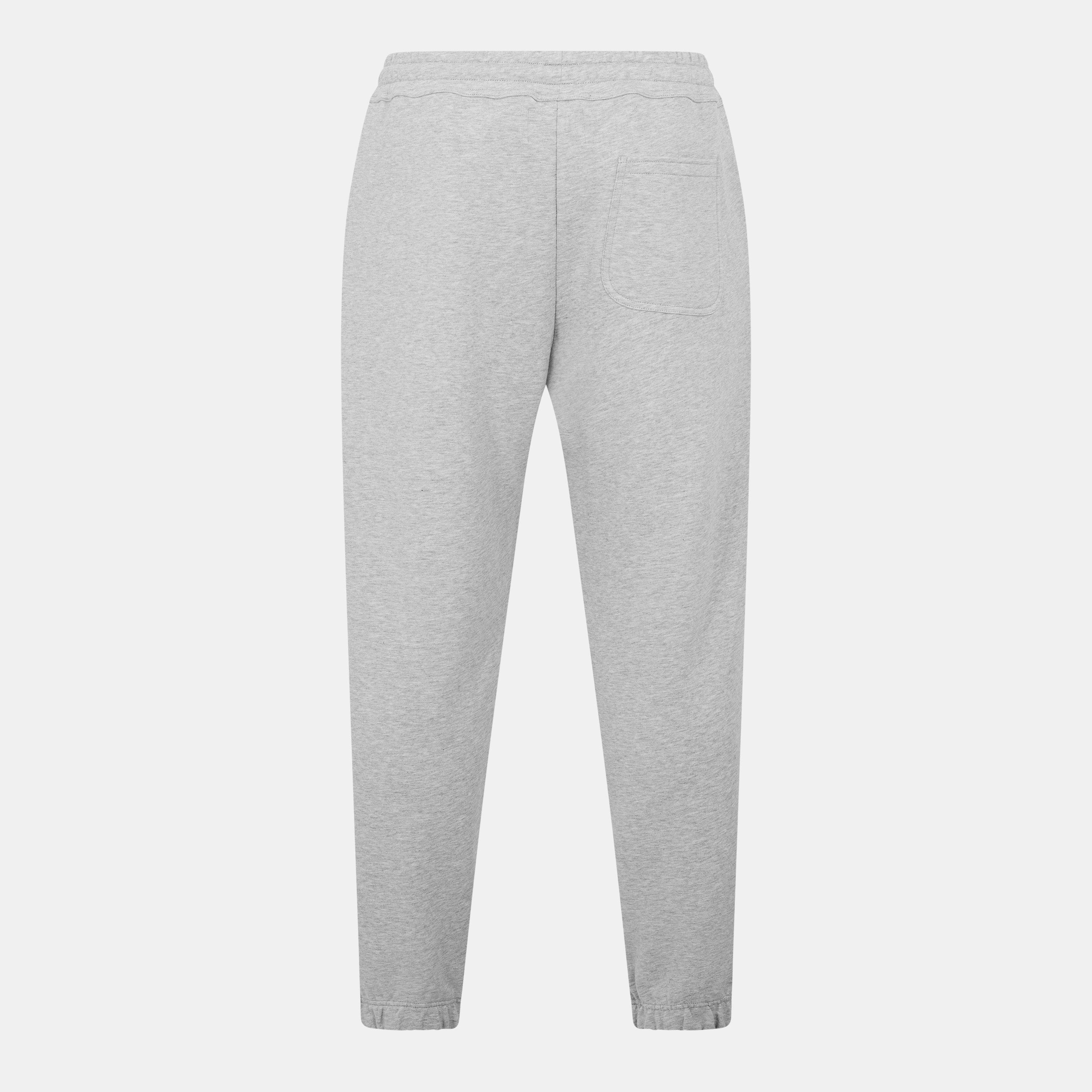 Grey Melange - Vivienne Westwood - Men's Closed Hem Fleece Jogging Bottoms - 2