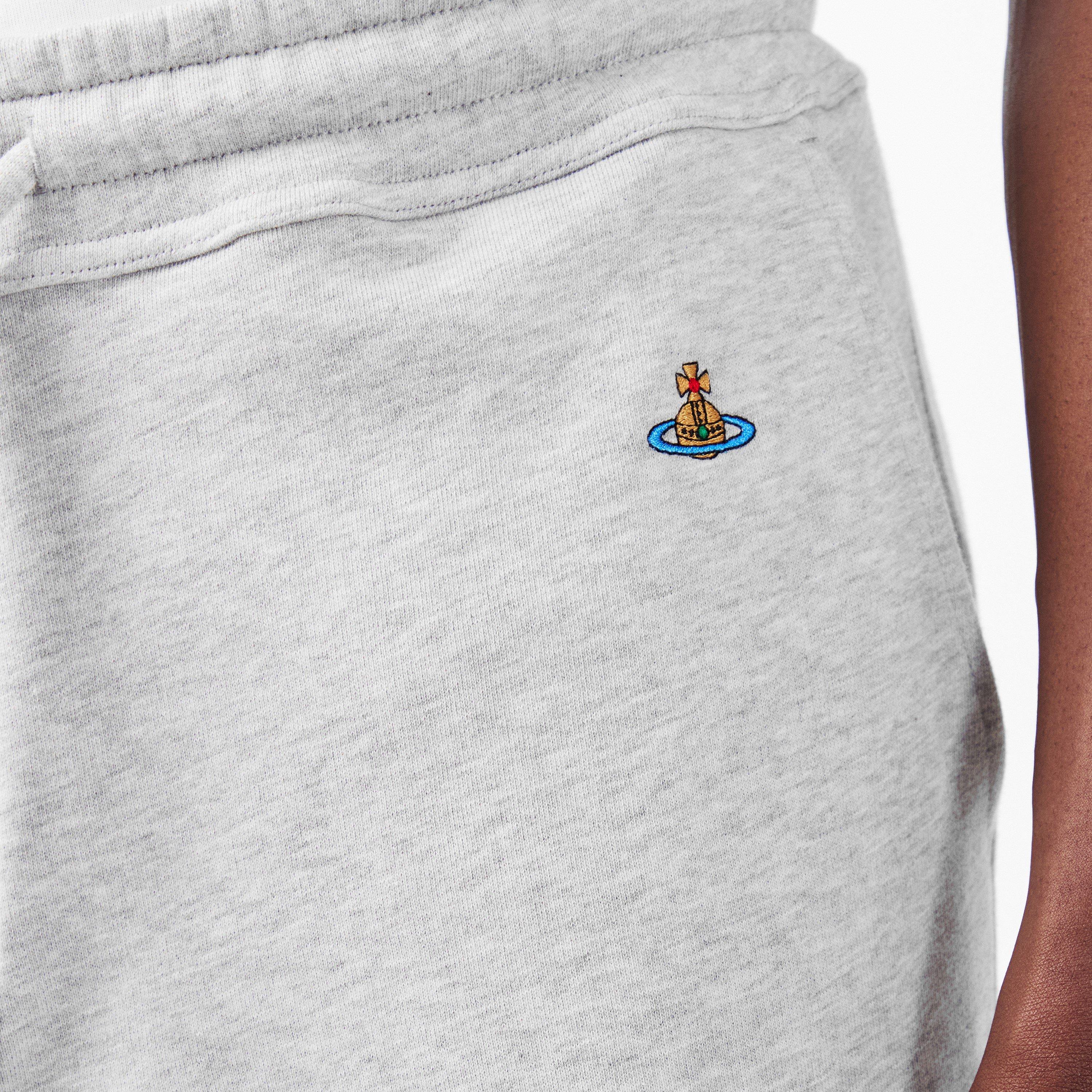 Grey Melange - Vivienne Westwood - Men's Closed Hem Fleece Jogging Bottoms - 5