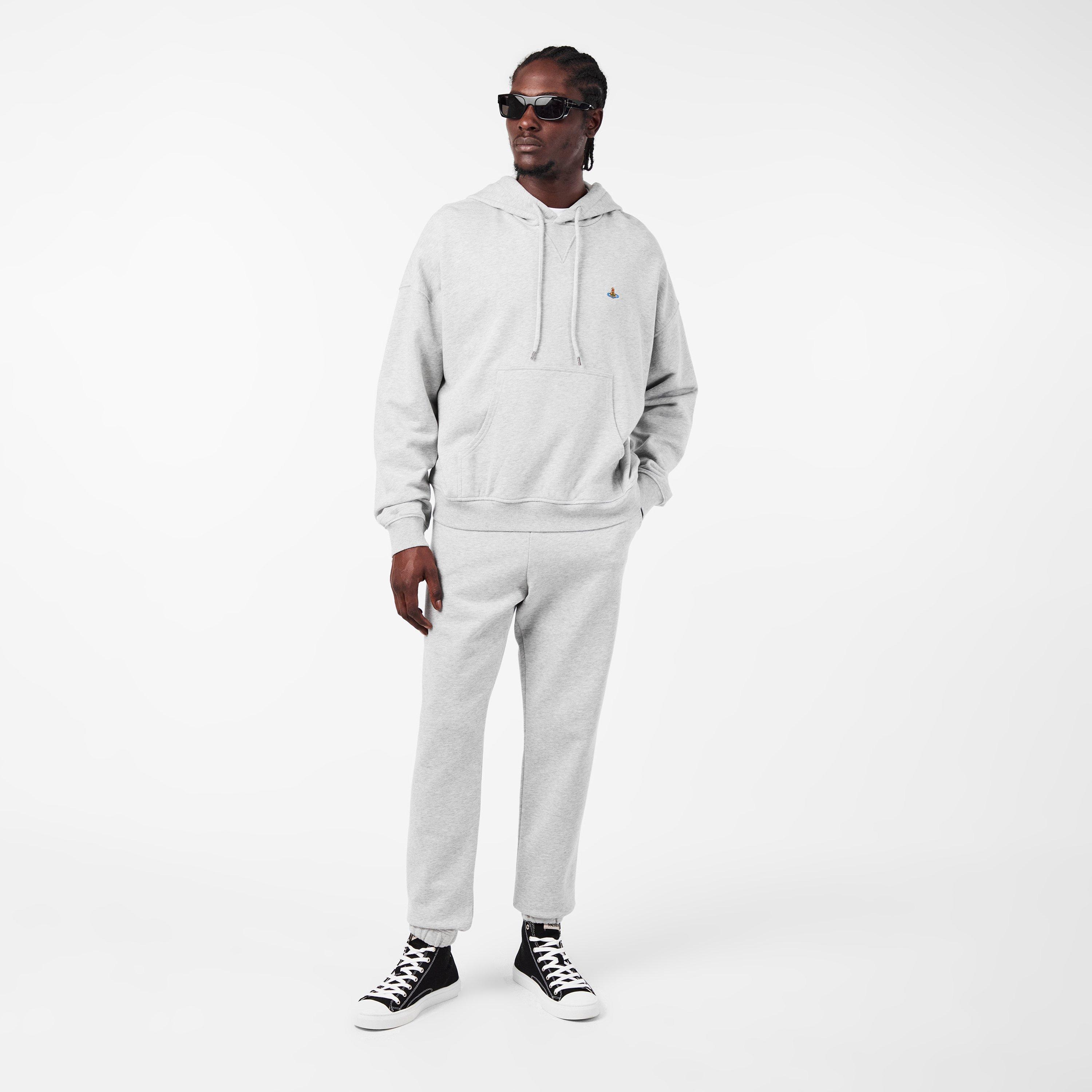 Grey Melange - Vivienne Westwood - Men's Closed Hem Fleece Jogging Bottoms - 6