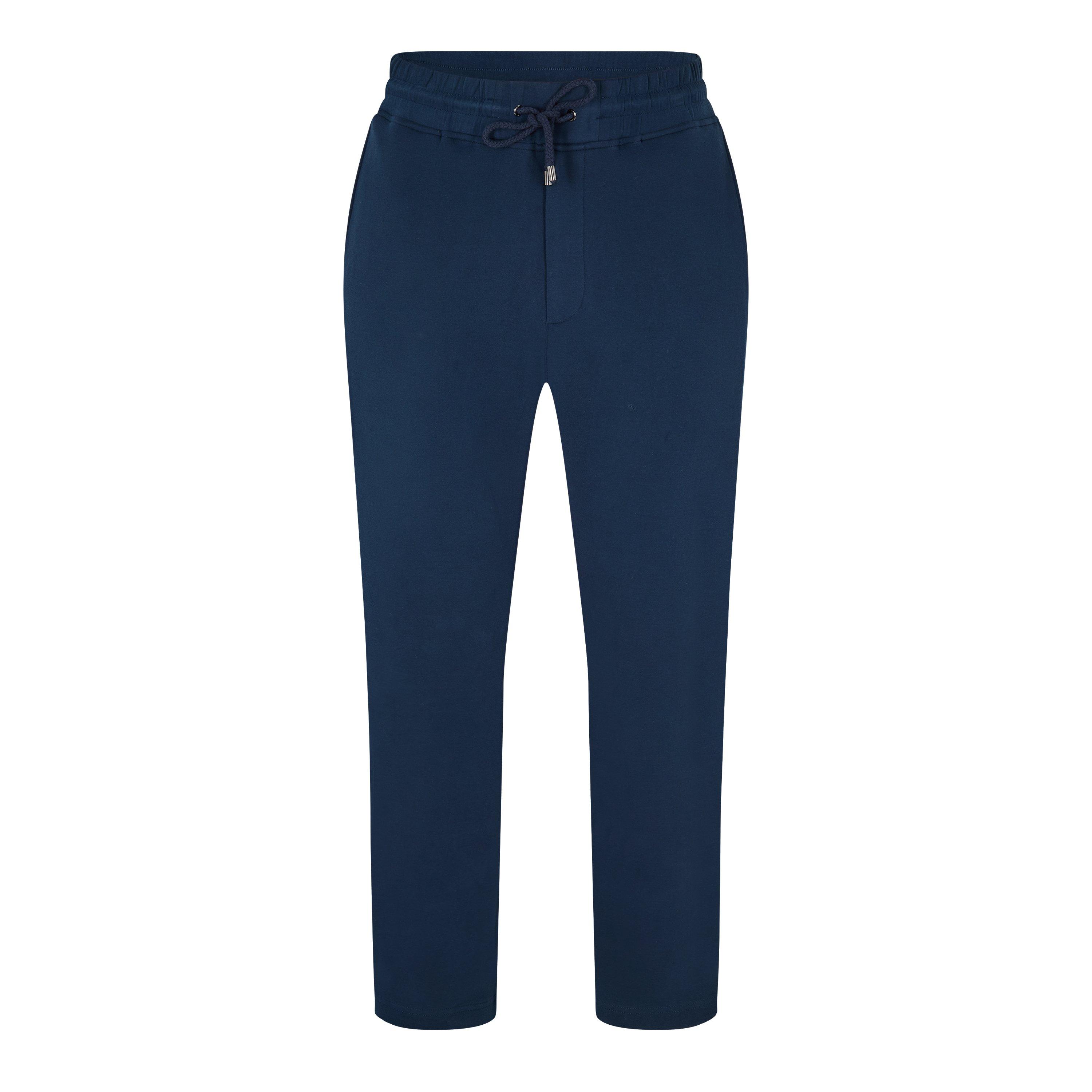 Pal Zileri Men's Jog Bottom Closed Hem Fleece Joggers - Navy 1 - 52 (XL)