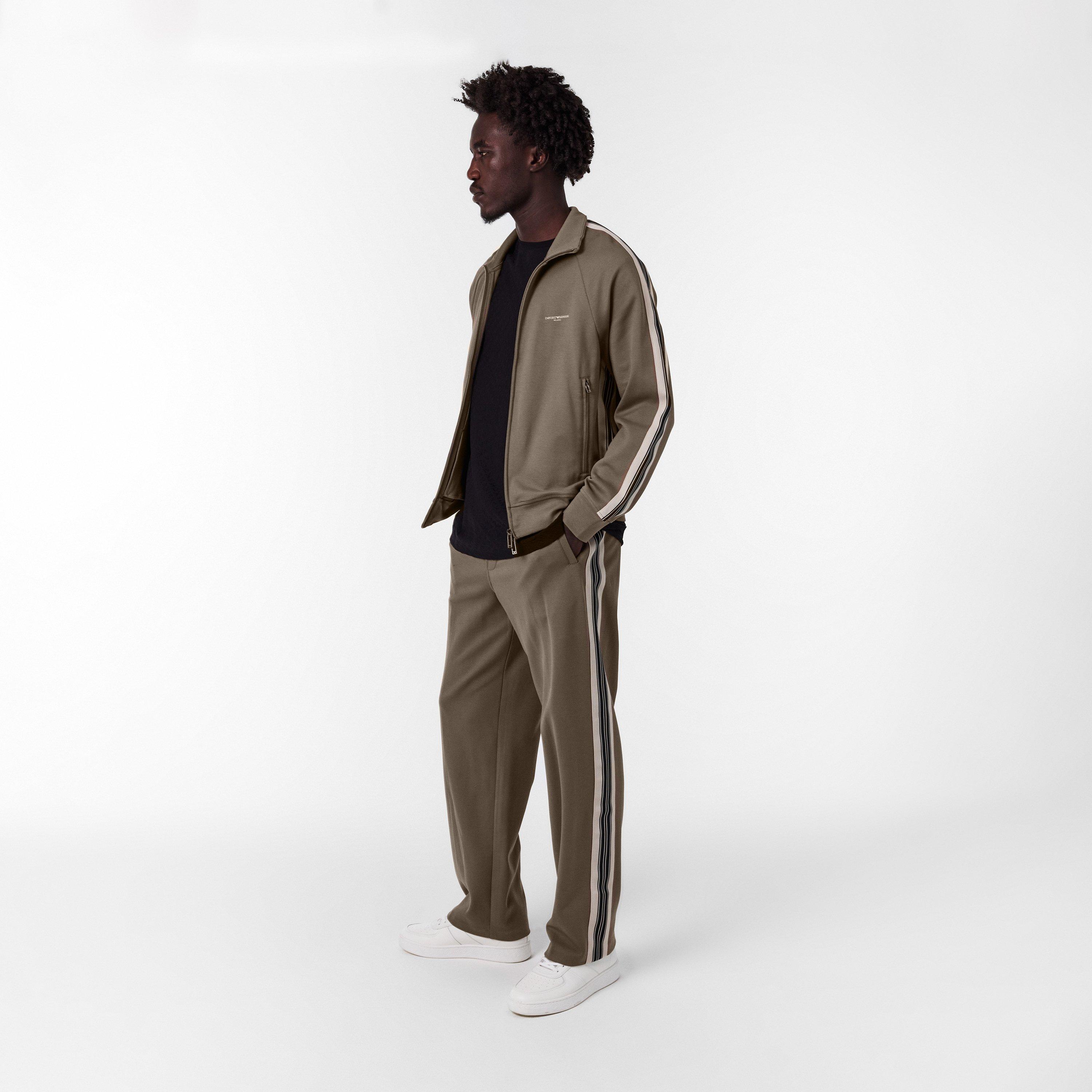 Walnut U6189 - Emporio Armani - Men's Closed Hem Fleece Joggers - 6