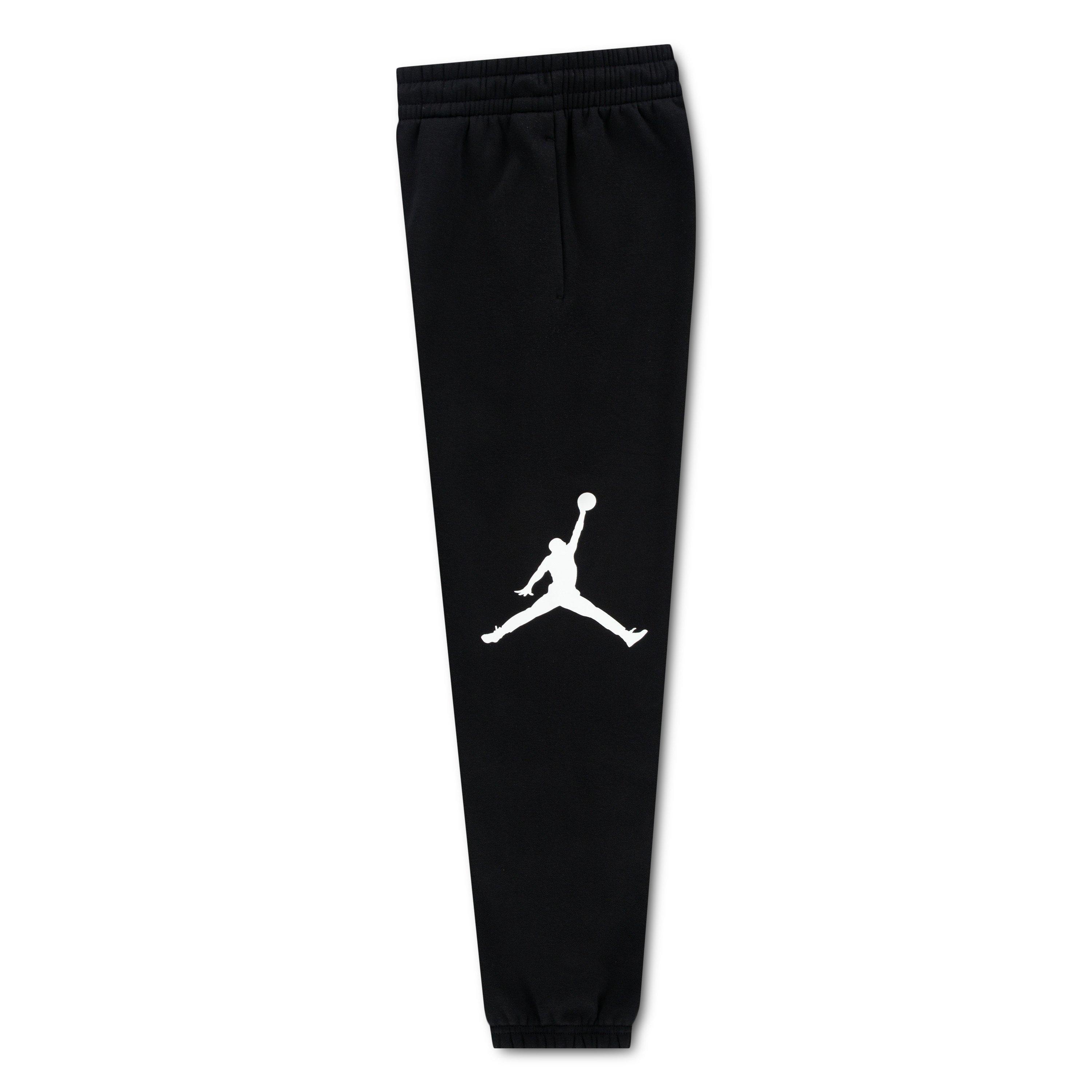 Zwart - Air Jordan - Kids' Jumbo Jumpman Fleece Tapered-Fit Joggers - 3