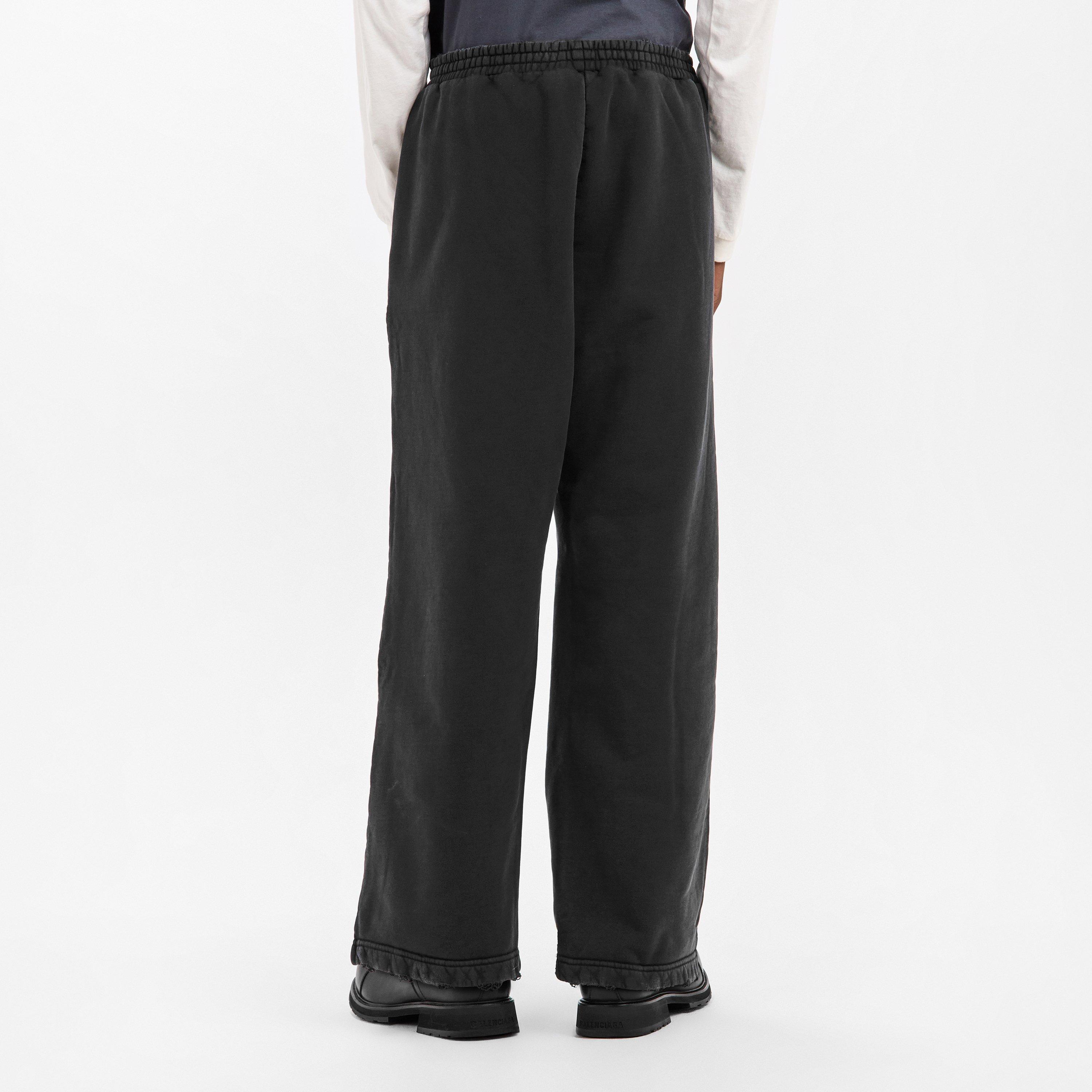 Washed Black - Balenciaga - Men's Bal Baggy Closed Hem Fleece Joggers - 4