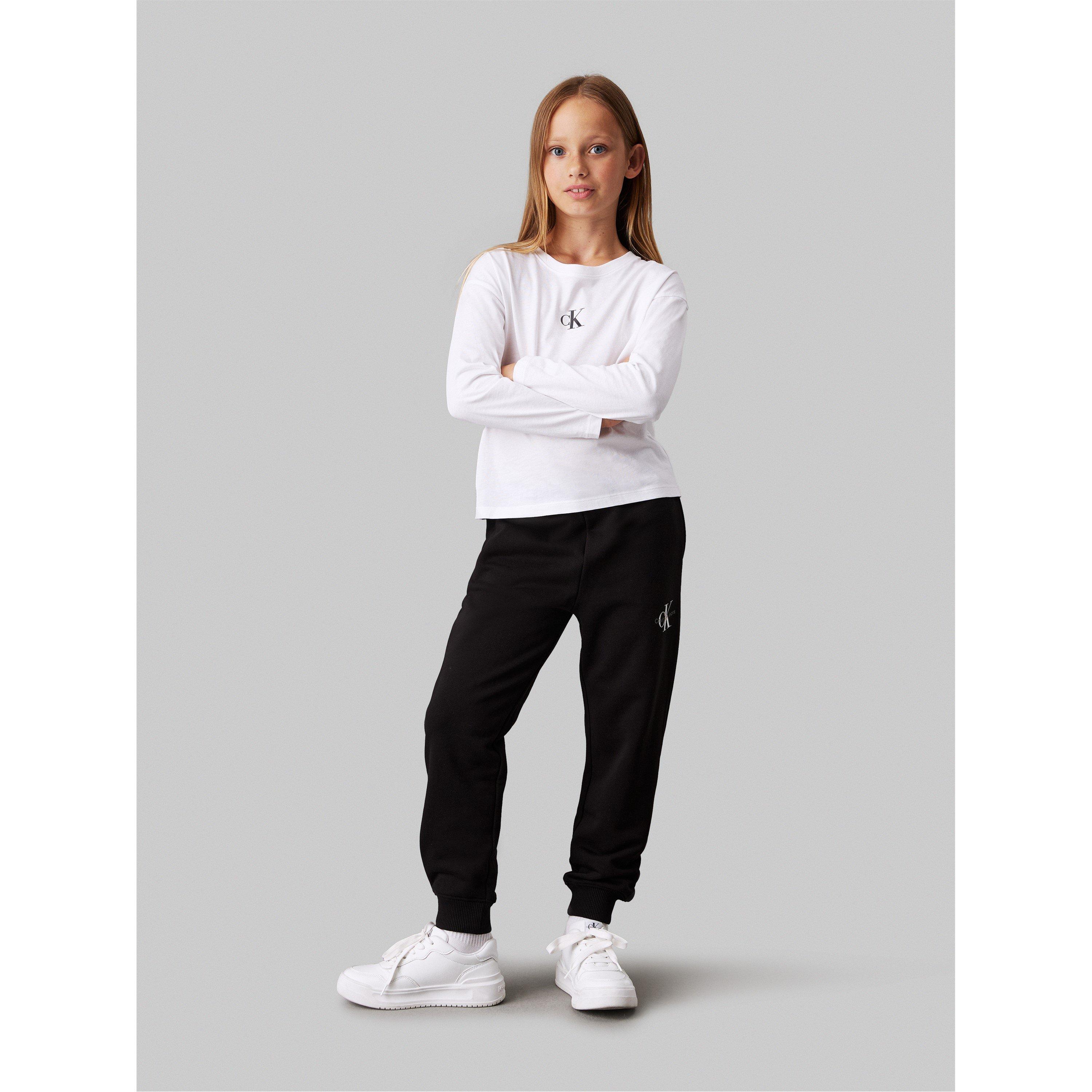 CK Black BEH - Calvin Klein Jeans - Kids' CKJ Mono Closed Hem Fleece Joggers - 2