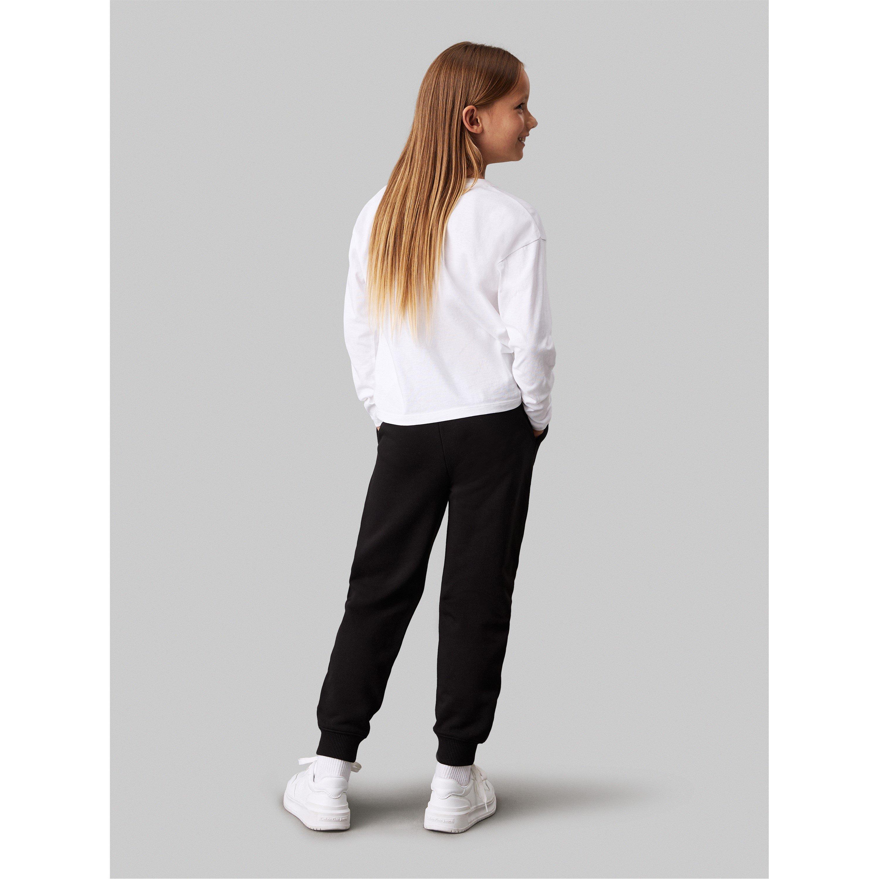 CK Black BEH - Calvin Klein Jeans - Kids' CKJ Mono Closed Hem Fleece Joggers - 3