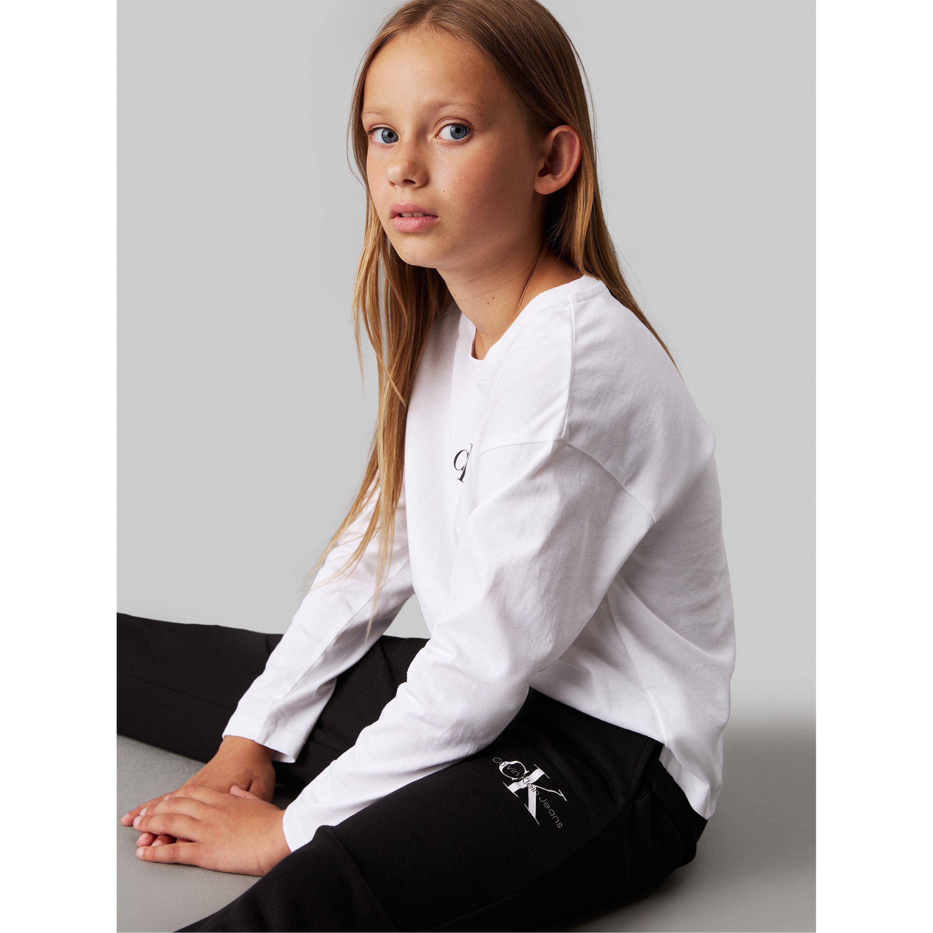 CK Black BEH - Calvin Klein Jeans - Kids' CKJ Mono Closed Hem Fleece Joggers - 4