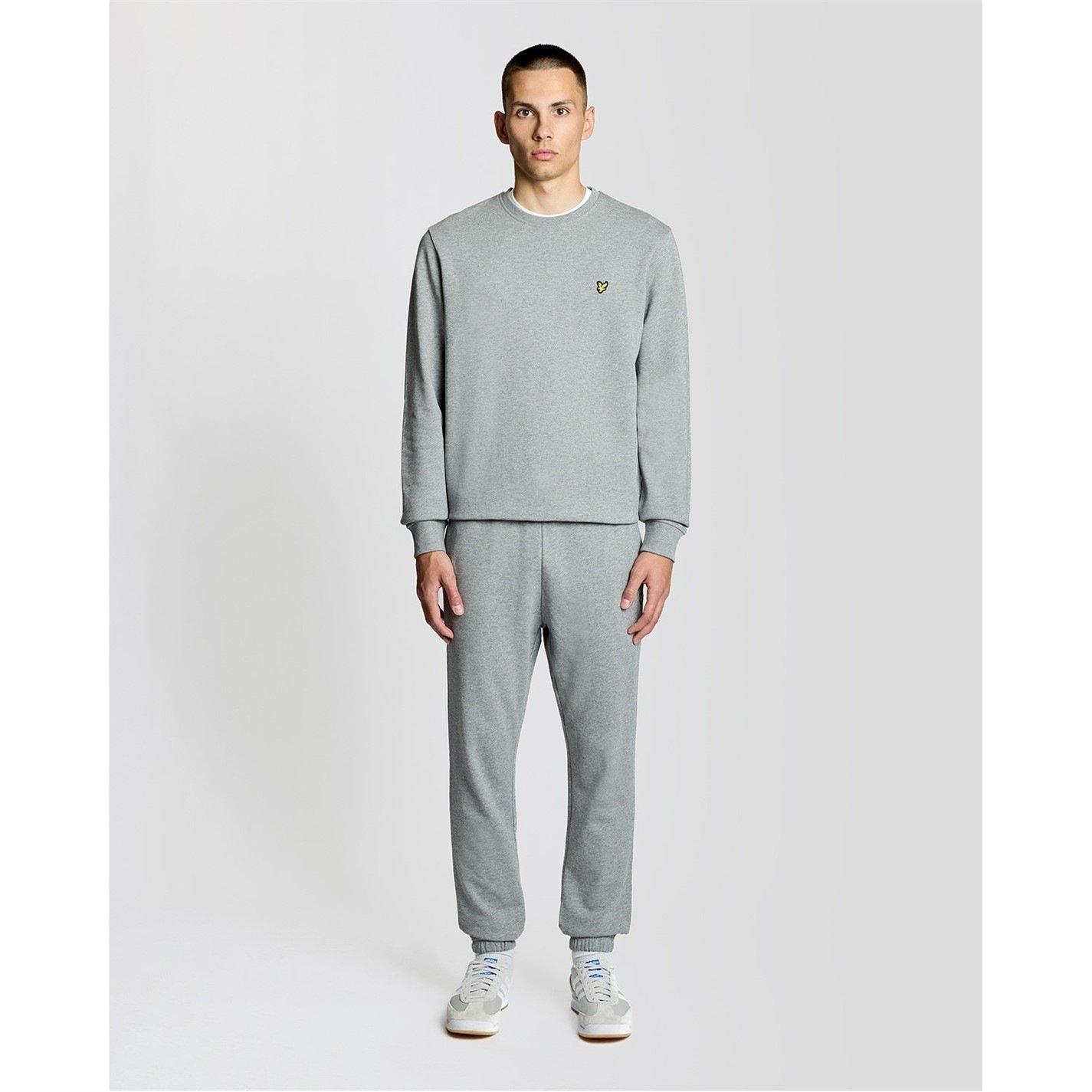 Lyle And Scott Men's Lyle & Scott Cotton Slim Sweatpant - Grey Marl - XL
