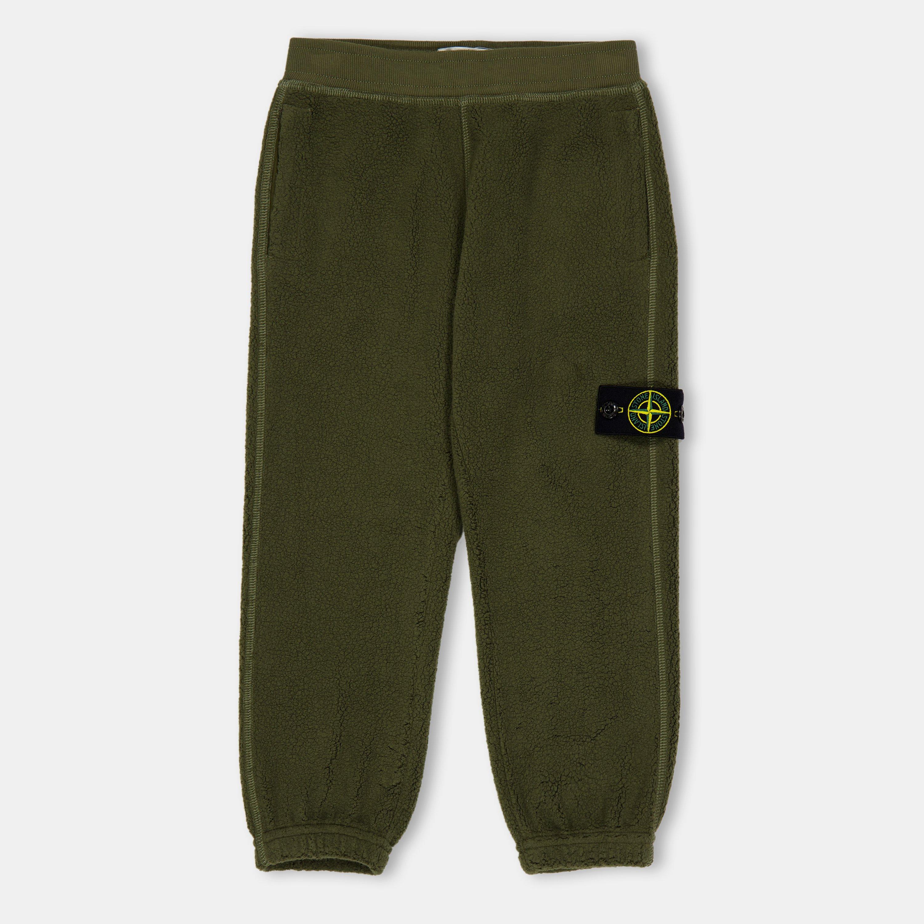 Mil Green V0054 - Stone Island - Kids' Terry Closed Hem Fleece Joggers - 1