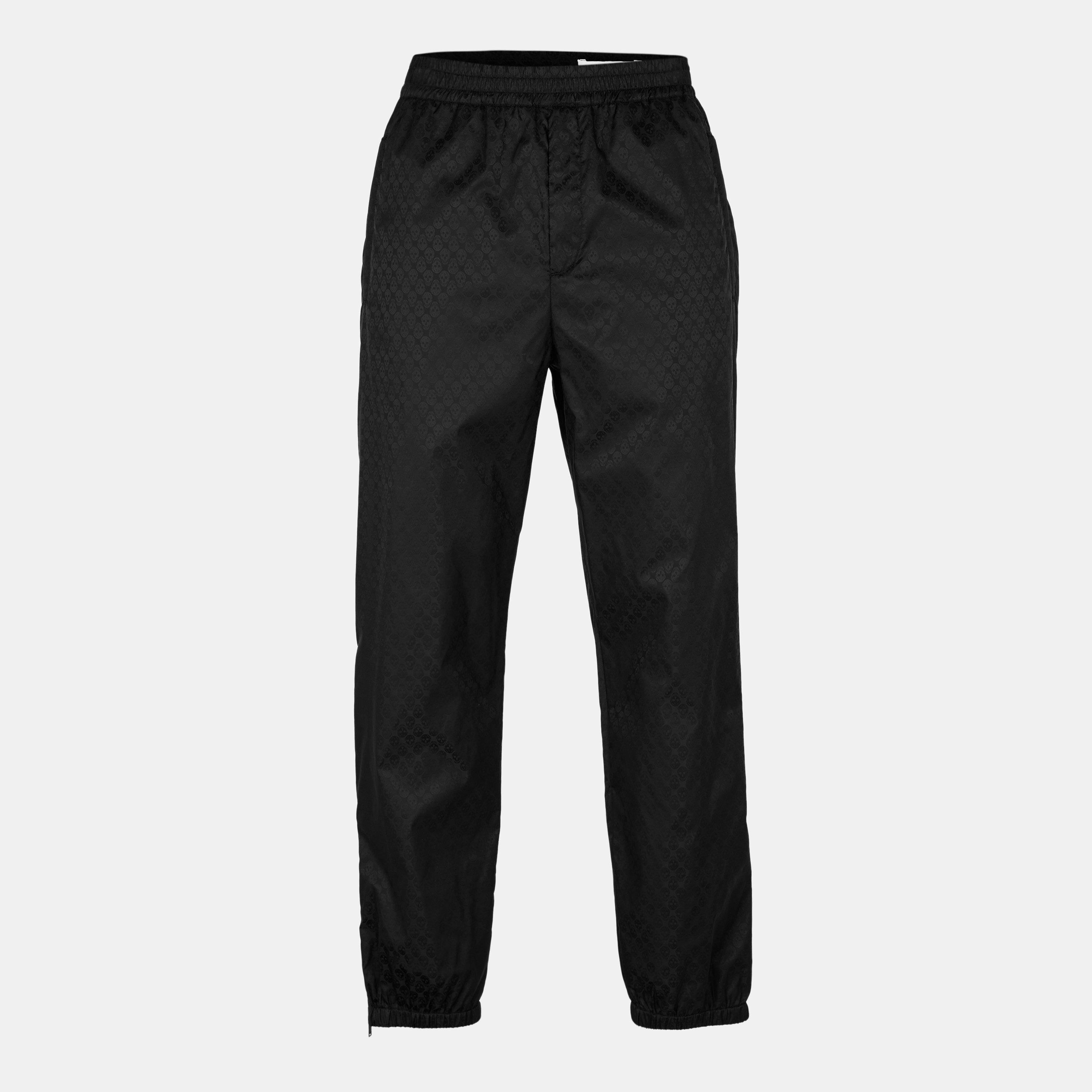 Black - Alexander McQueen - Men's Alex Military Closed Hem Fleece Joggers - 1
