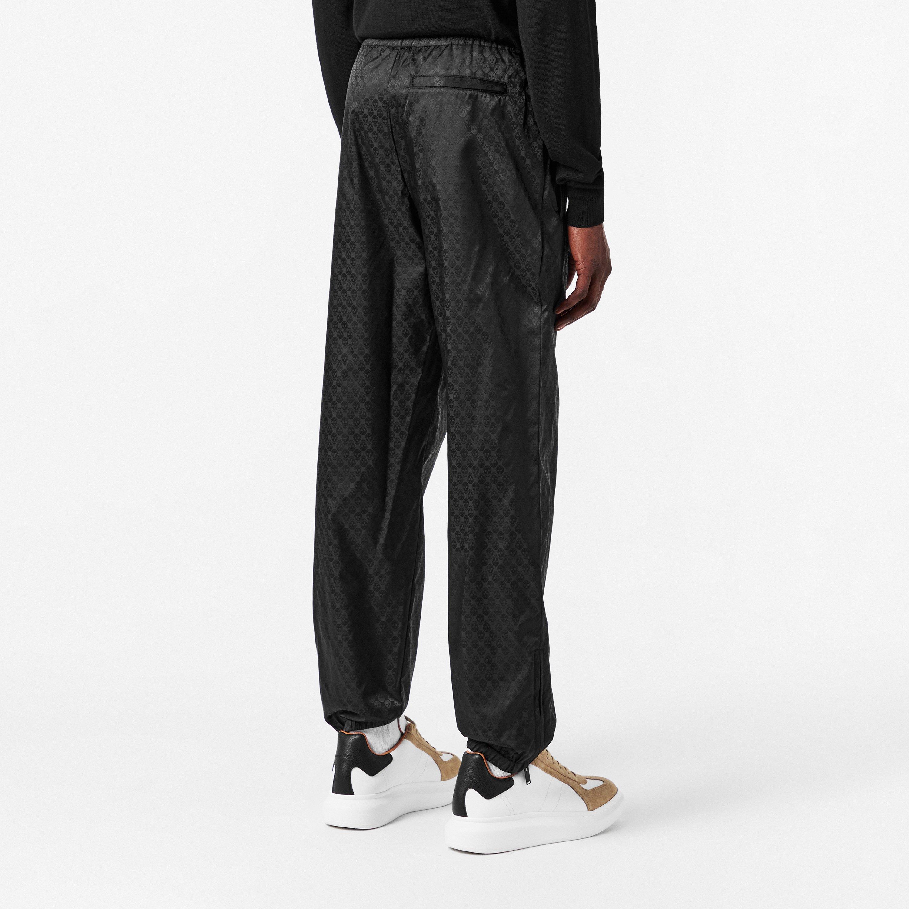 Black - Alexander McQueen - Men's Alex Military Closed Hem Fleece Joggers - 4