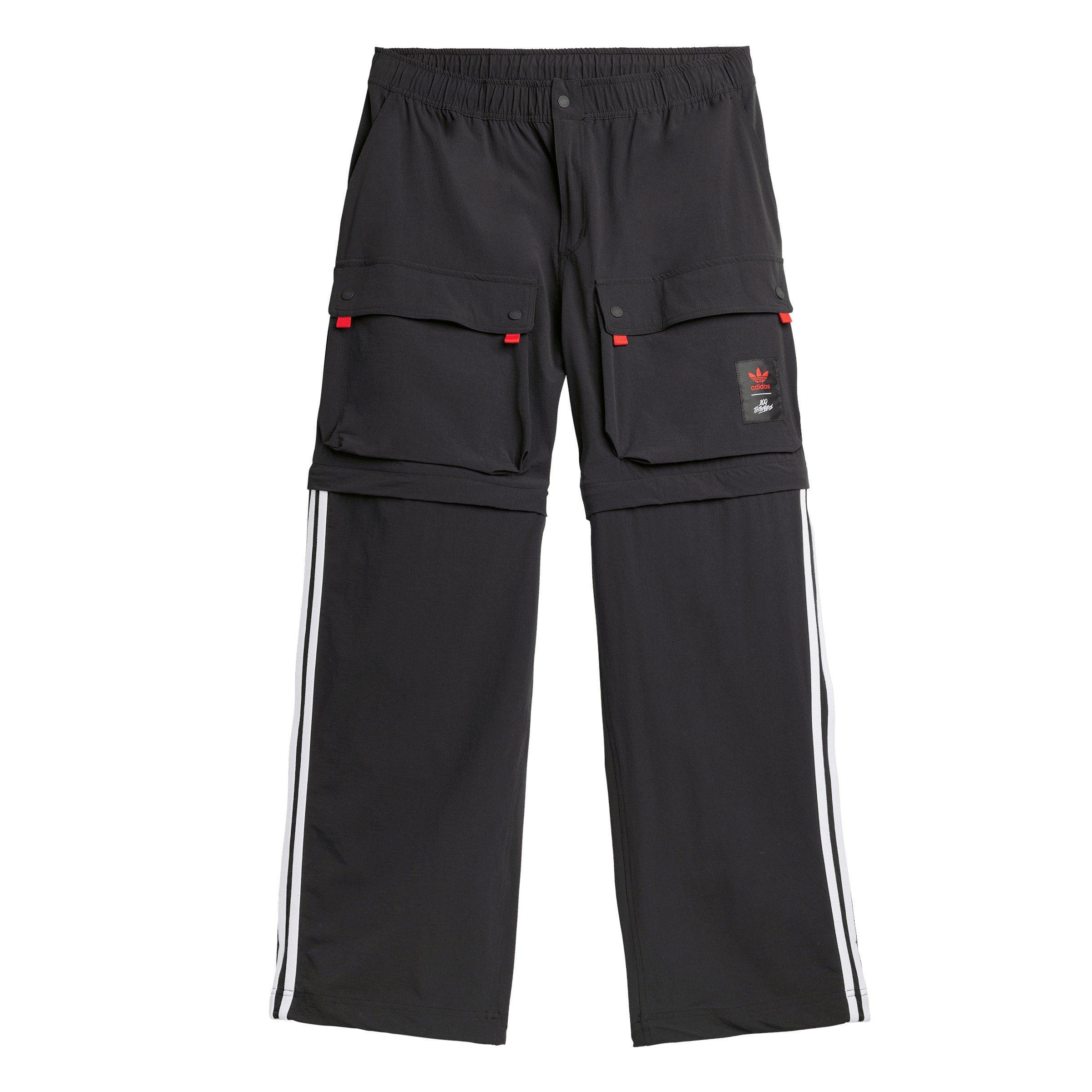 Black - adidas Originals - Men's Zip Closed Hem Fleece Jogger - 1