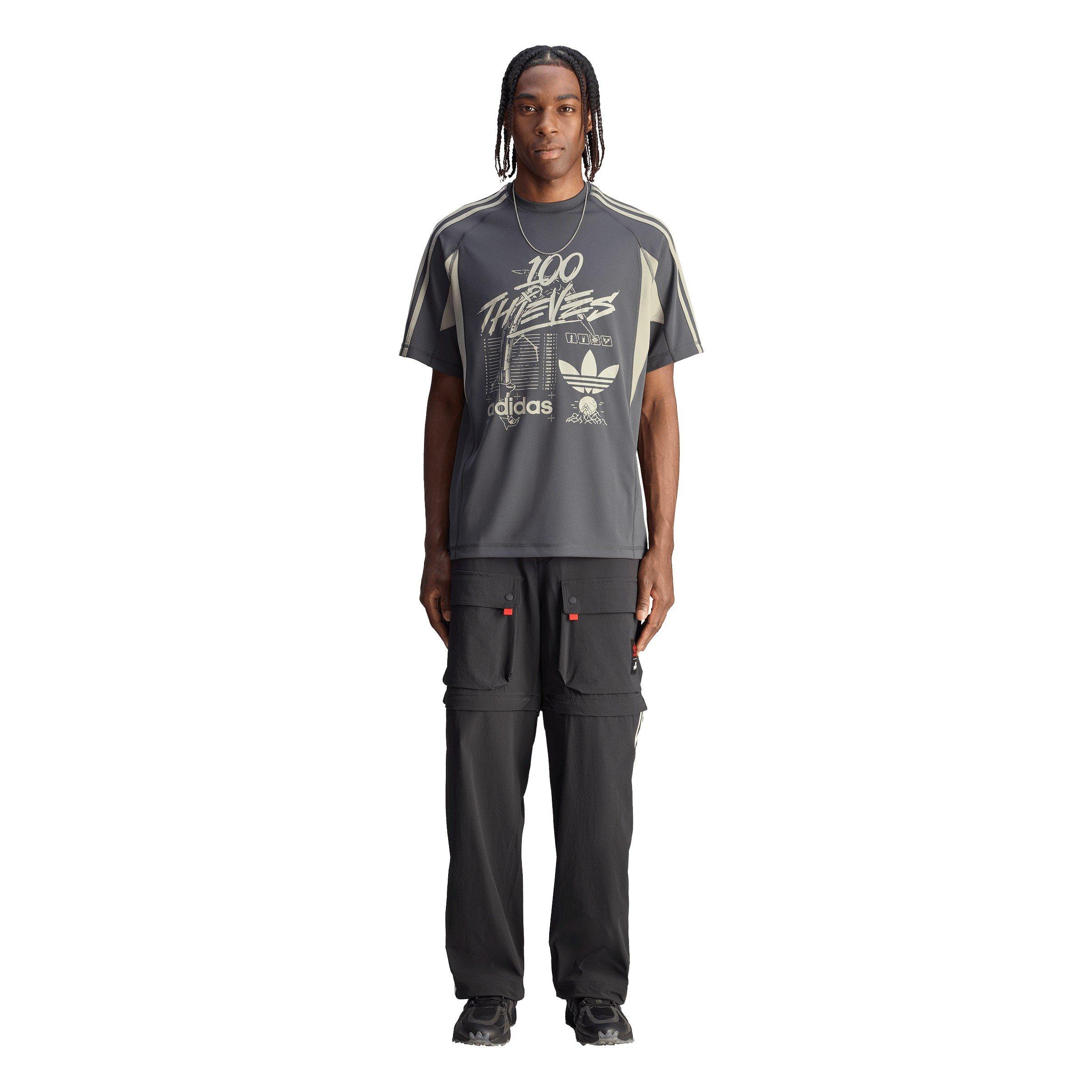 Black - adidas Originals - Men's Zip Closed Hem Fleece Jogger - 3