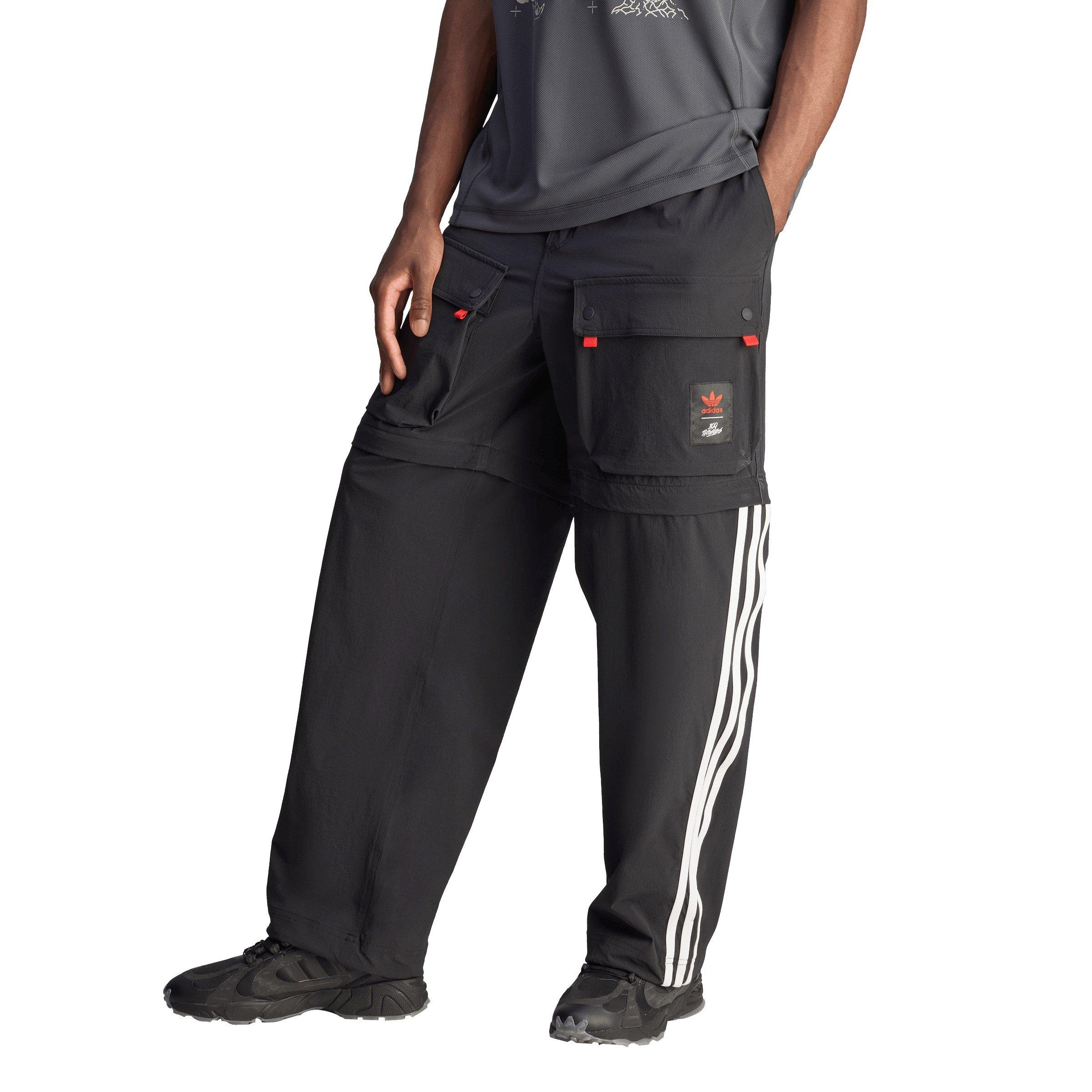Black - adidas Originals - Men's Zip Closed Hem Fleece Jogger - 5