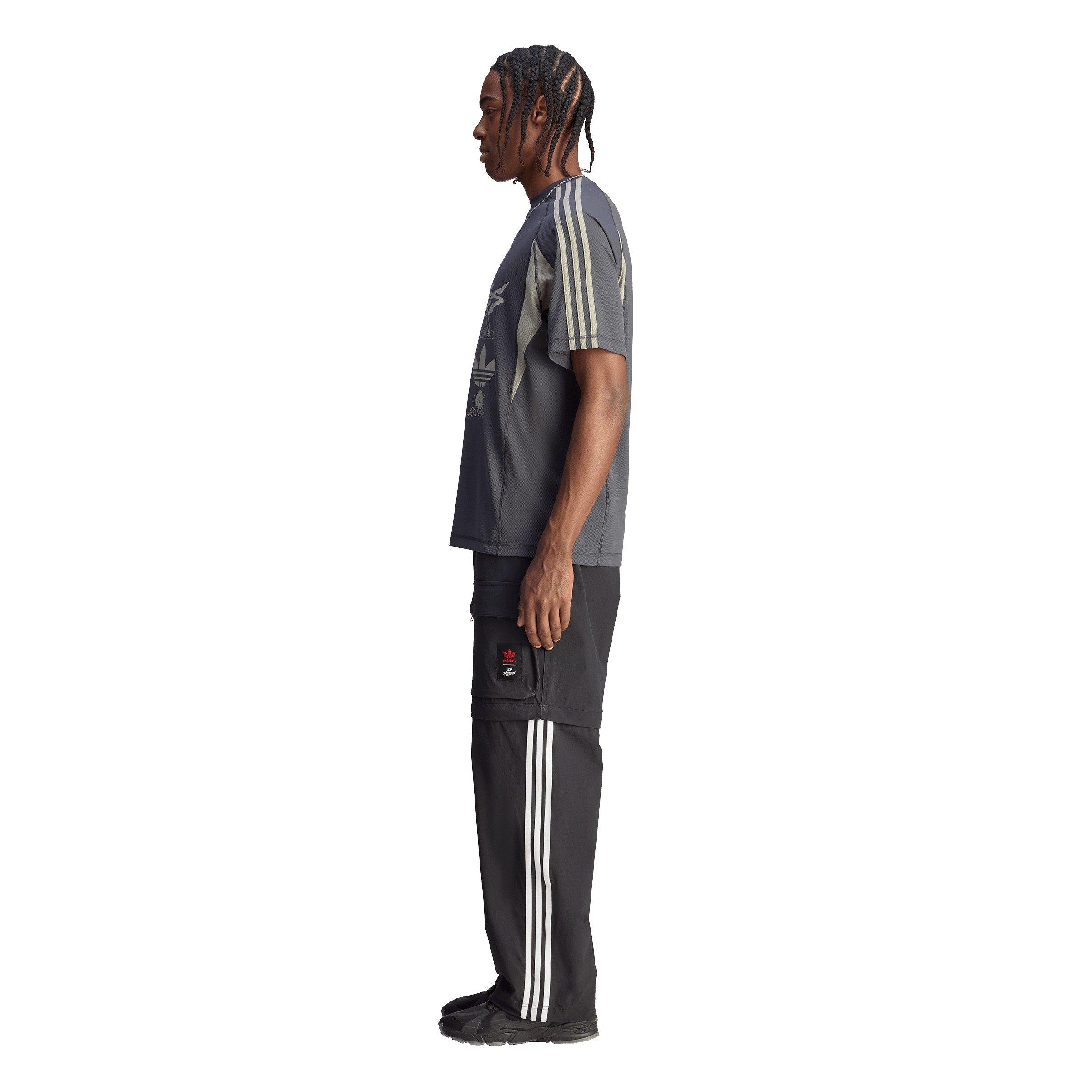 Black - adidas Originals - Men's Zip Closed Hem Fleece Jogger - 7